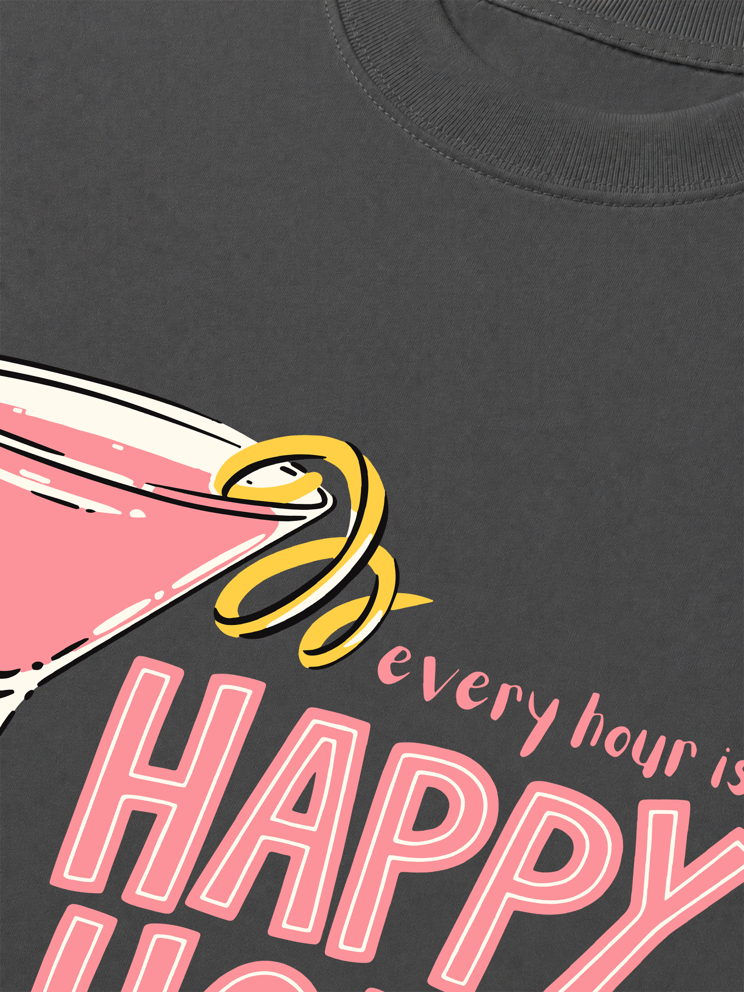 Áo Thun Relaxed Fit Happy Hour