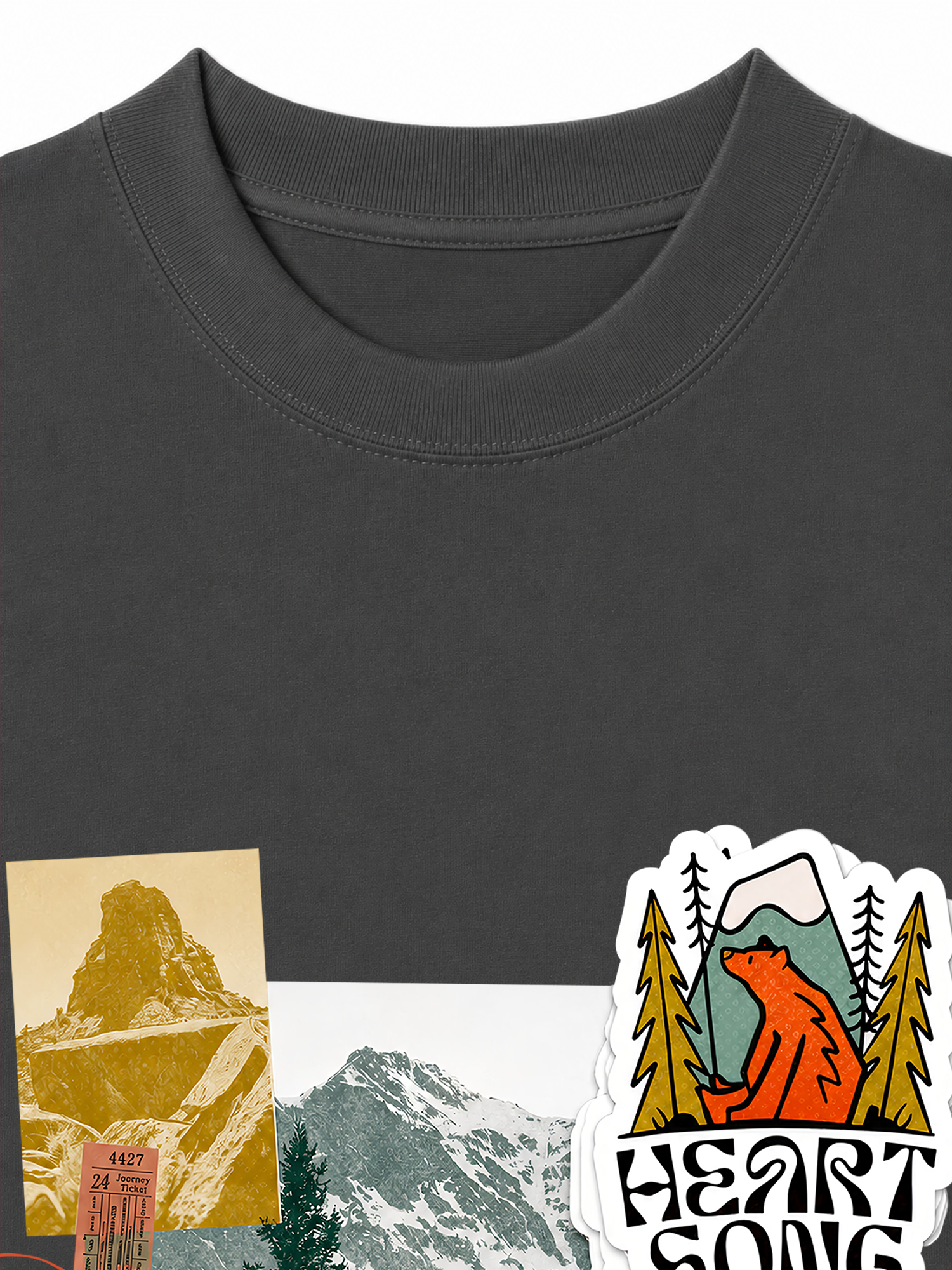 Áo Thun Relaxed Fit Tshirt Adventure Heart Song Adventure
