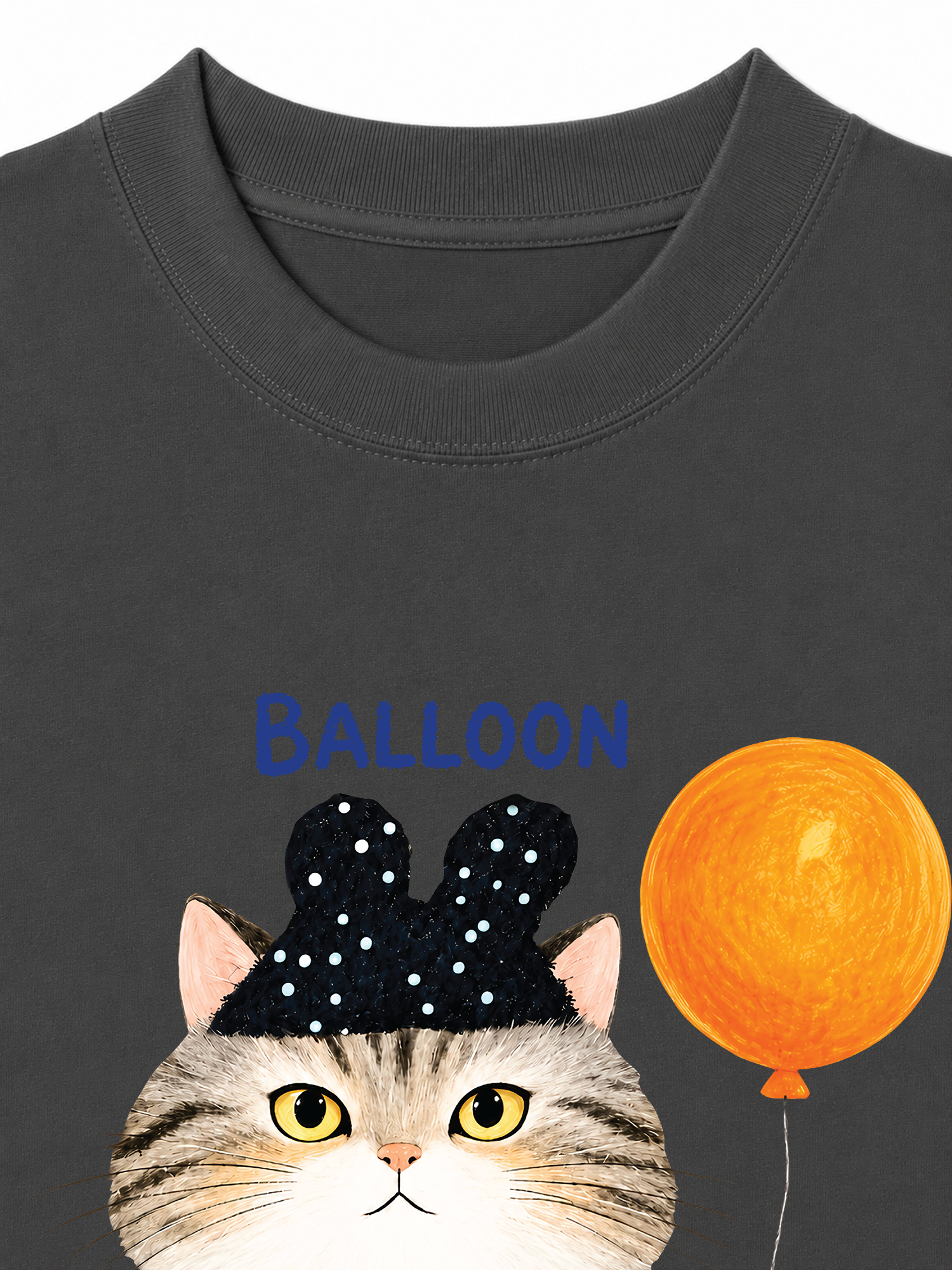 Áo Thun Relaxed Fit Soft Paw Meaw With Balloon