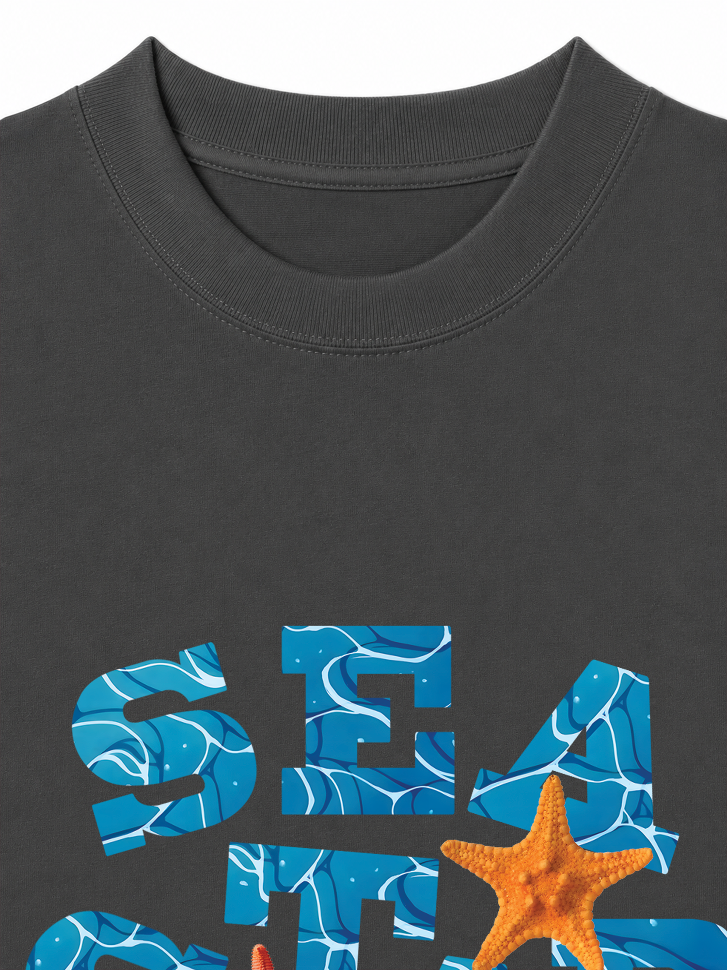 Áo Thun Relaxed Fit Tropical Starfish Parrty Sea Water