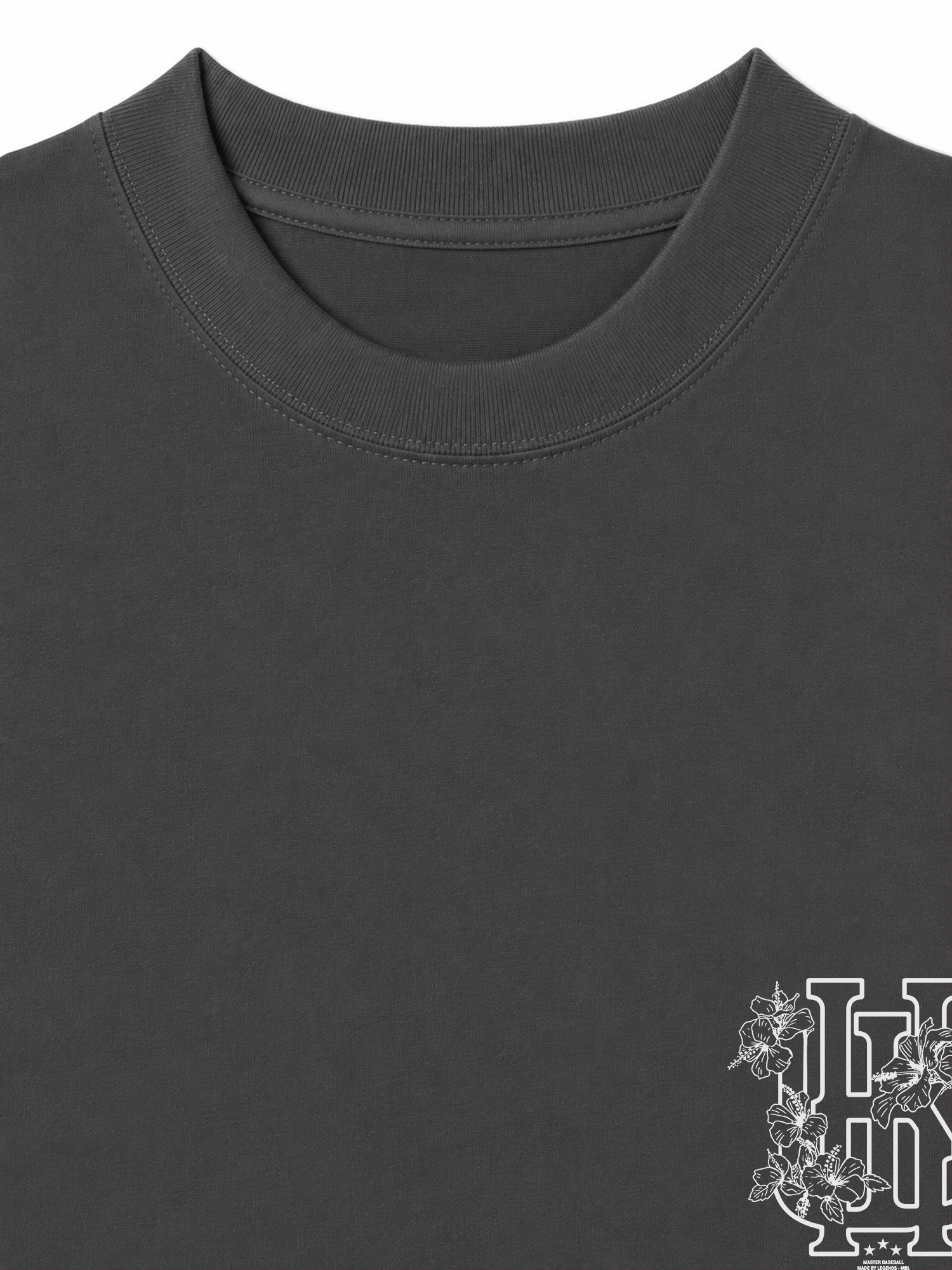 Áo Thun Relaxed Fit Master Baseball Flower Black White