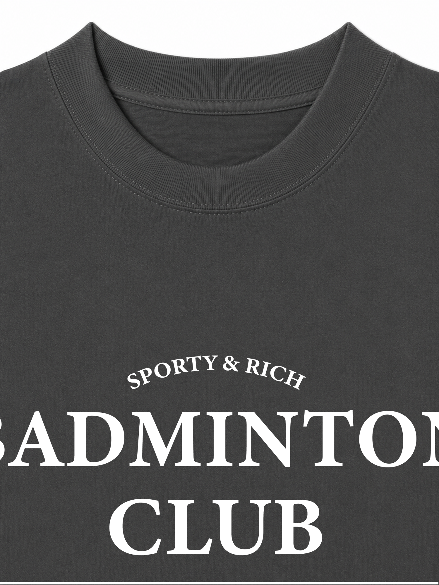 Áo Thun Relaxed Fit Sporty&Rich Badminton Club