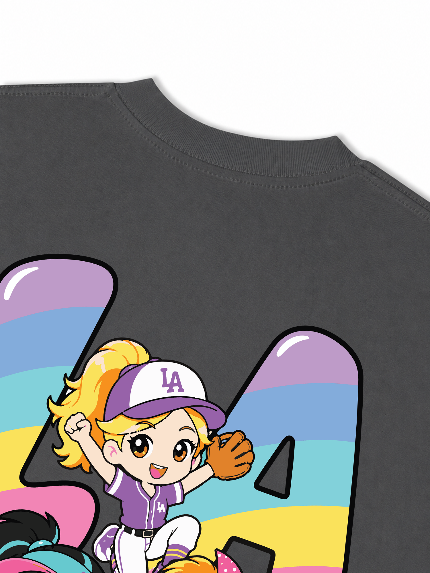 Áo Thun Relaxed Fit Baseball Dream Girls LA