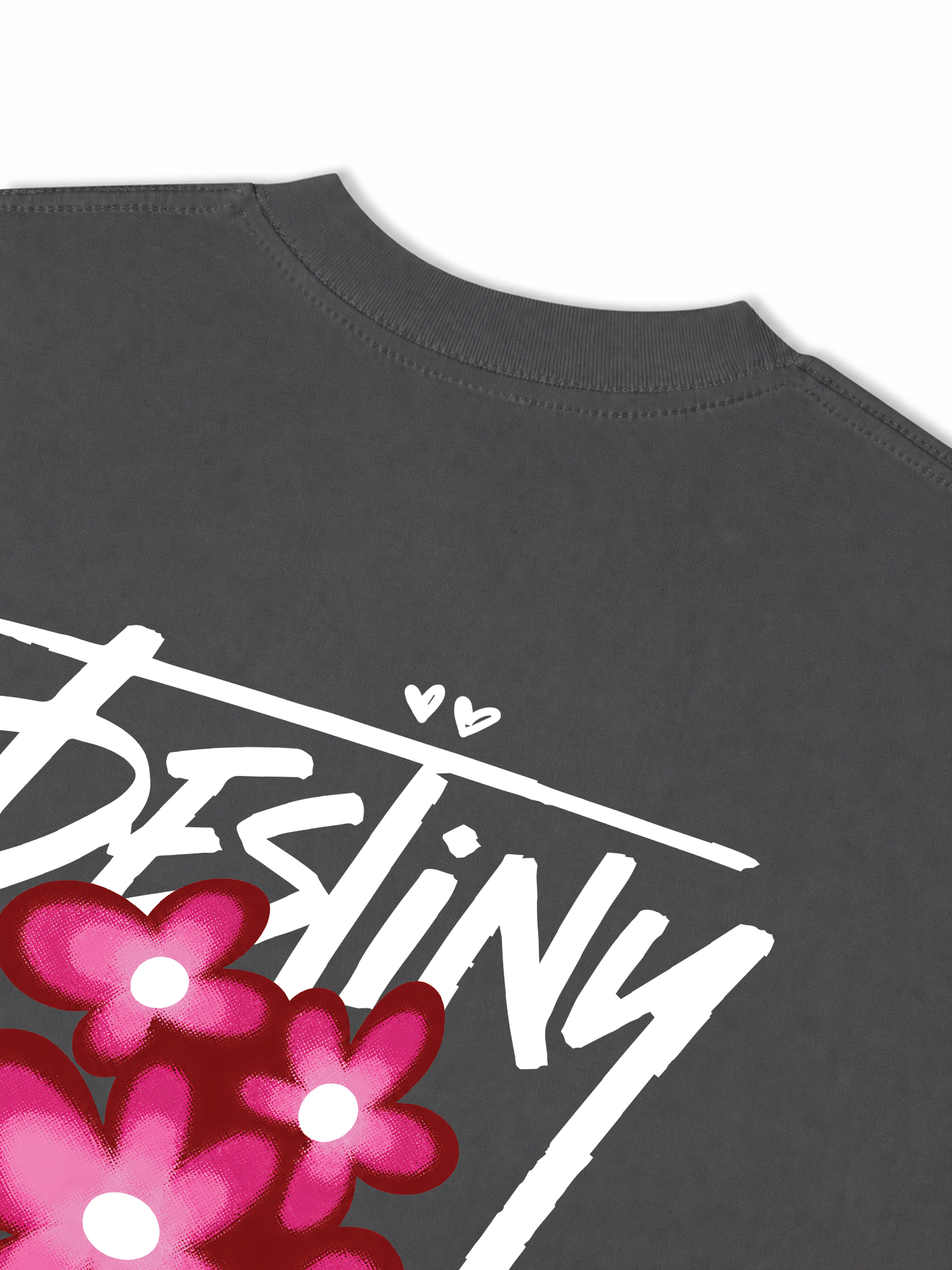Áo Thun Relaxed Fit Destiny Pink Flower