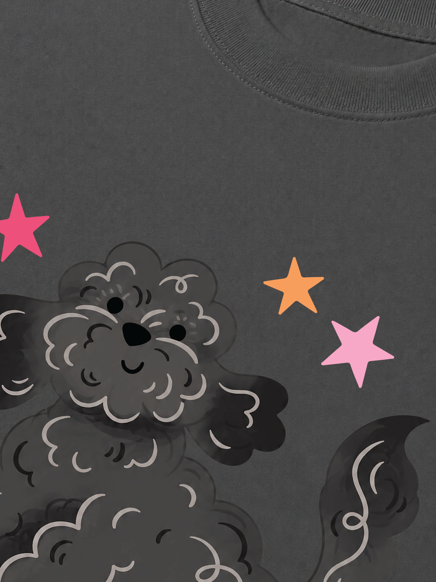 Áo Thun Relaxed Fit Soft Paw Poodle And Bling Ball
