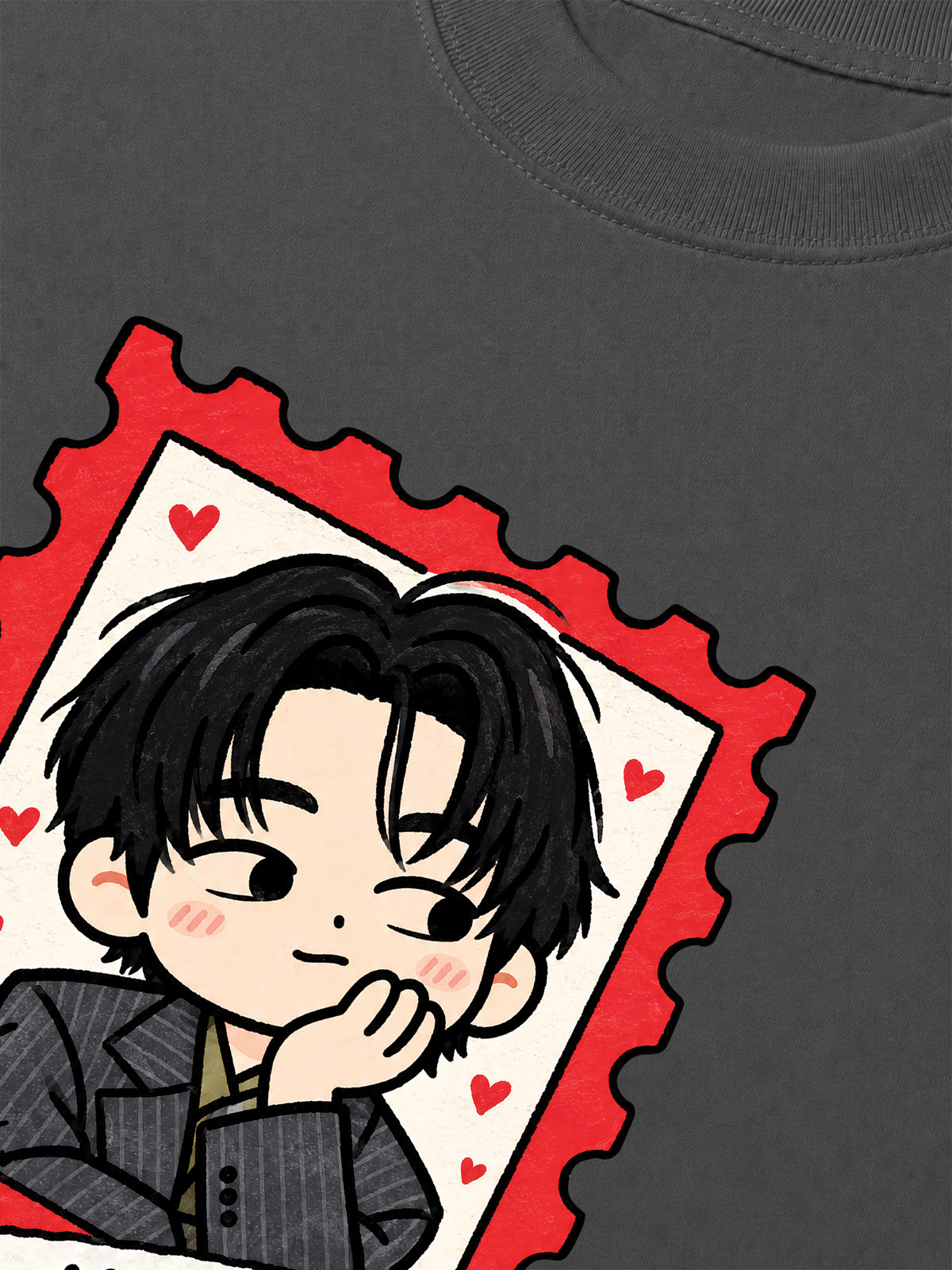 Áo Thun Relaxed Fit Teahyung Chibi
