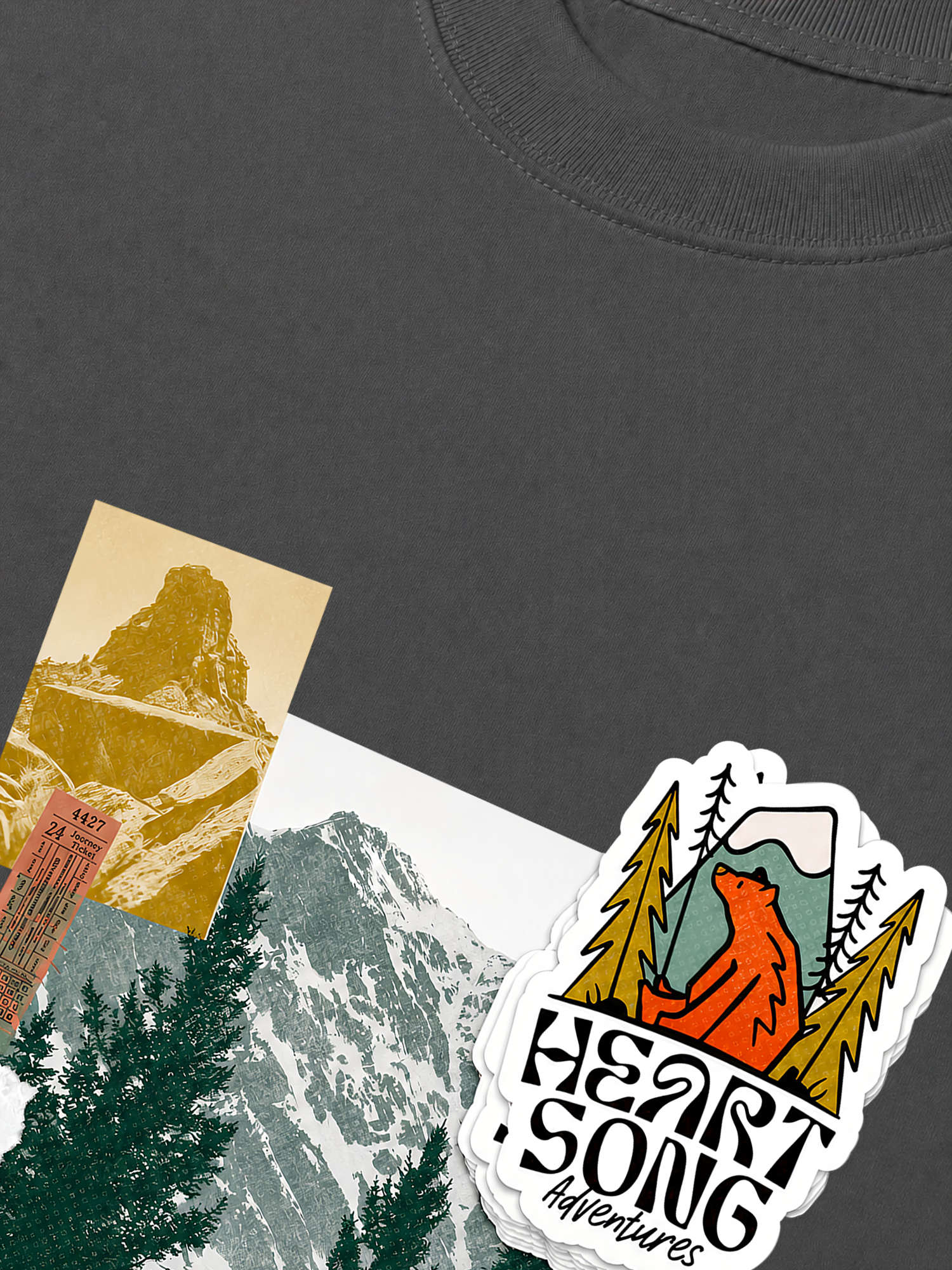 Áo Thun Relaxed Fit Tshirt Adventure Heart Song Adventure