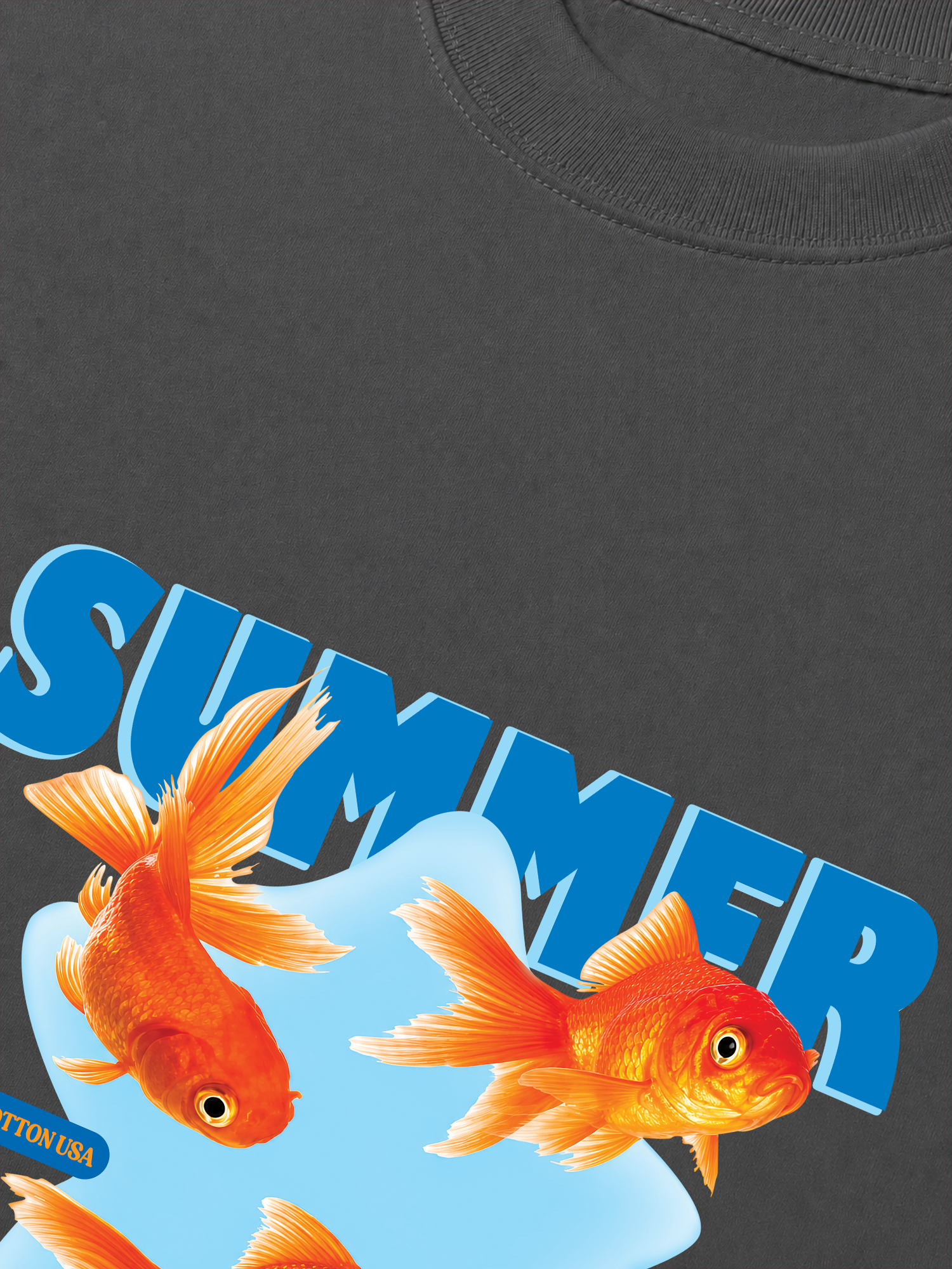 Áo Thun Relaxed Fit Tshirt Tshirt Tropical Summer Goldfish