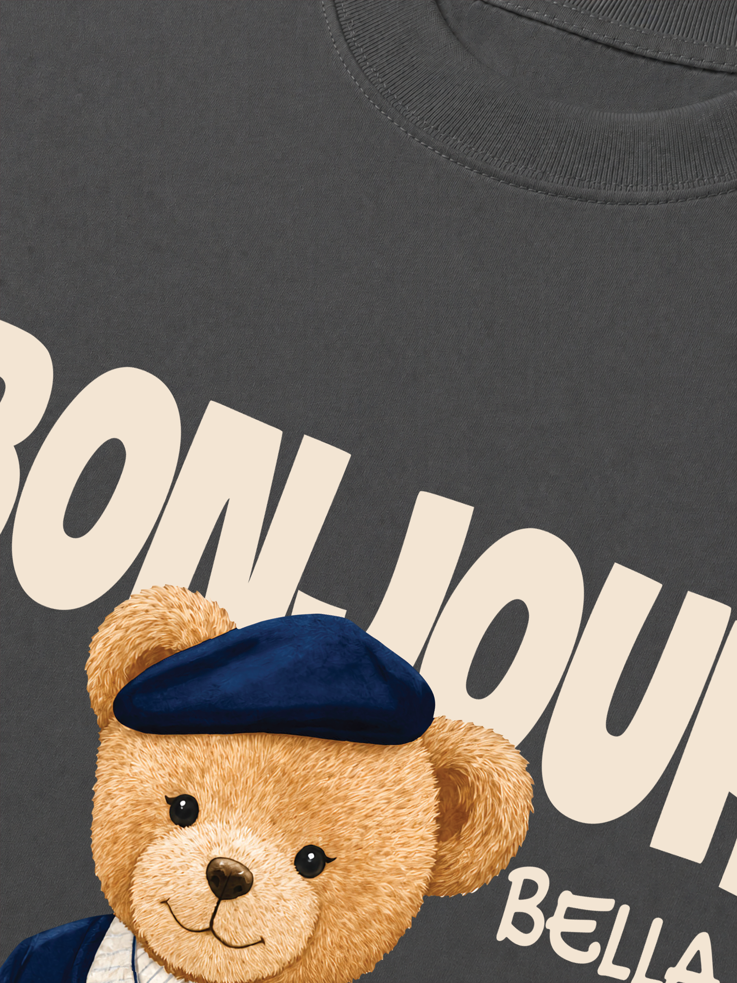 Áo Thun Relaxed Fit Bear Town Bonjour Bella