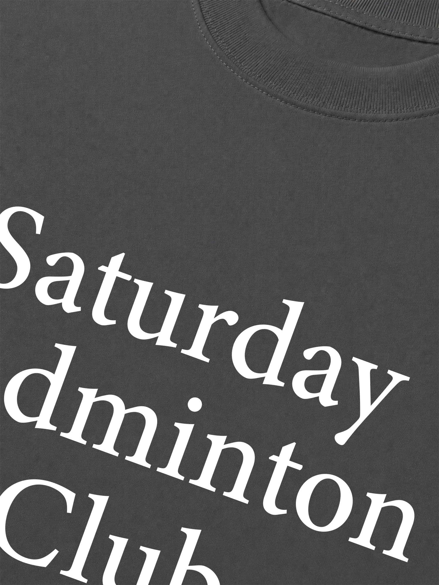 Áo Thun Relaxed Fit Saturday Badminton Club