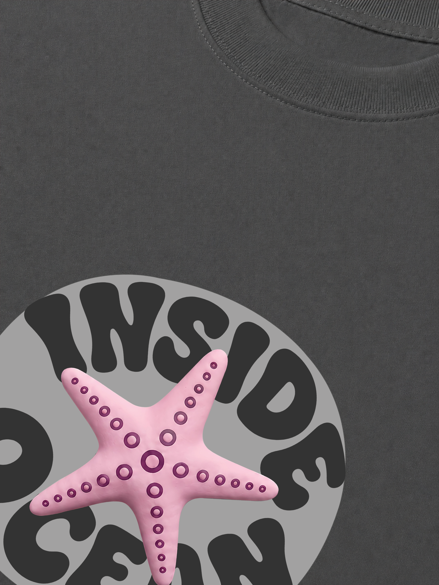 Áo Thun Relaxed Fit Inside Ocean Pink StarFish