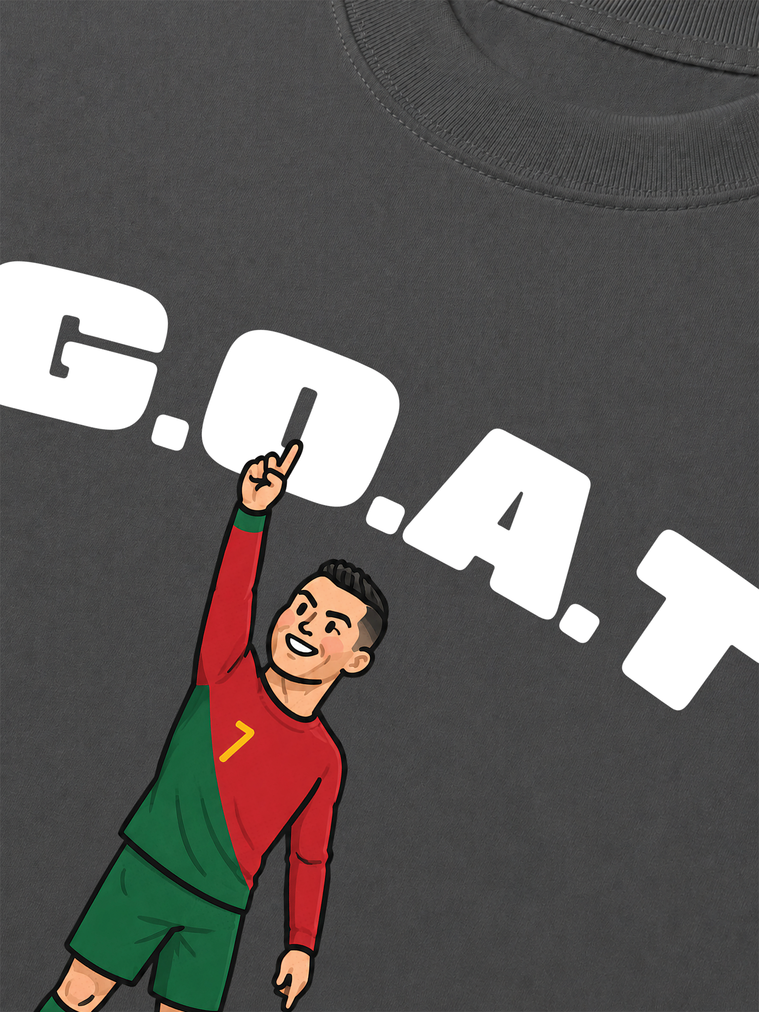 Áo Thun Relaxed Fit Soccer 7 G.O.A.T
