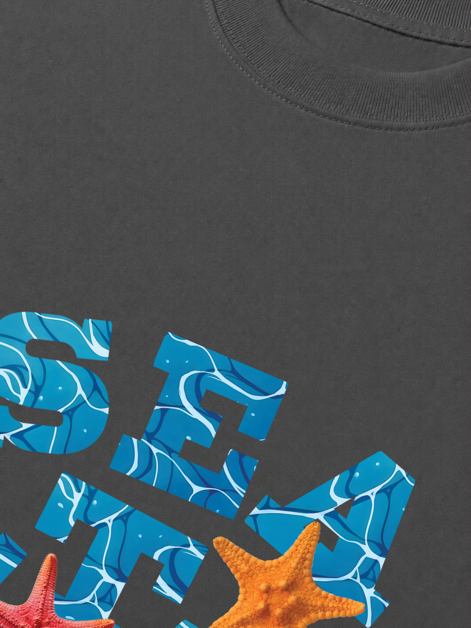 Áo Thun Relaxed Fit Tropical Starfish Parrty Sea Water