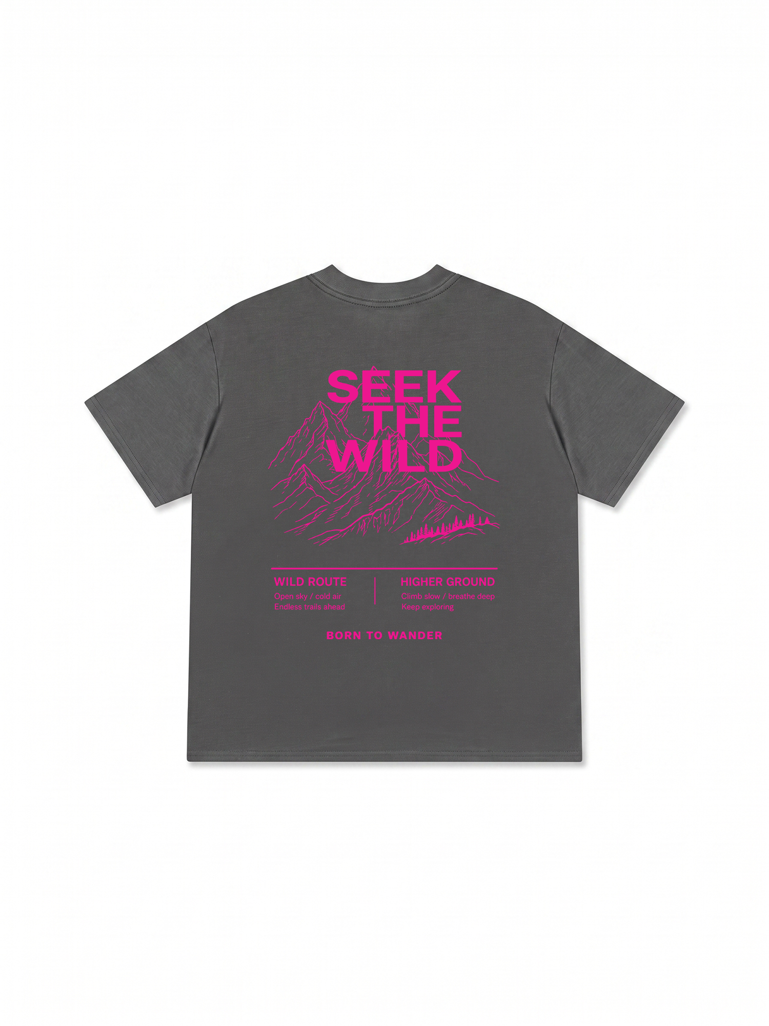 Áo Thun Relaxed Fit Adventure Pink Seek The Wild 9