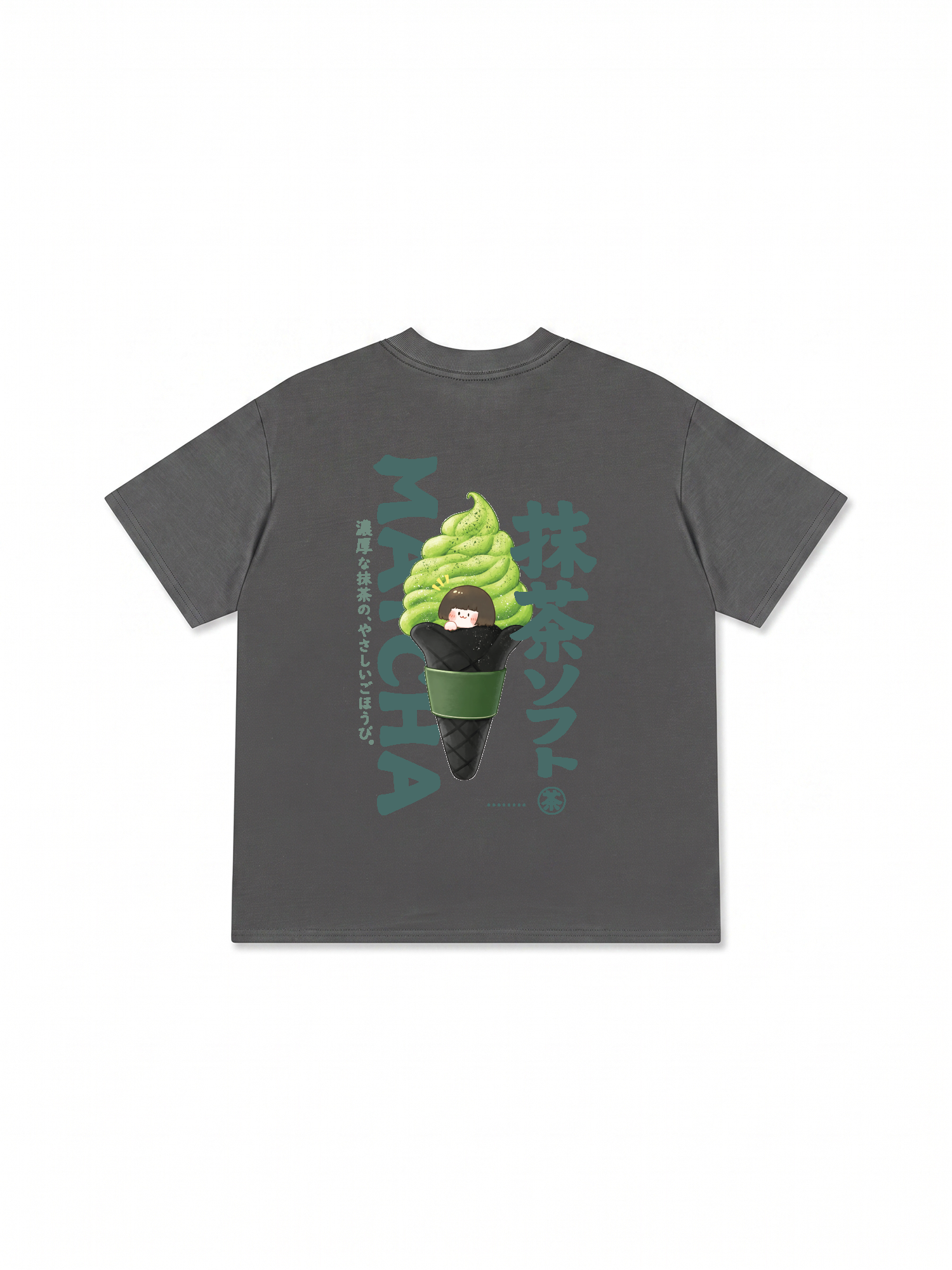 Áo Thun Relaxed Fit Daily Cup Matcha Cream