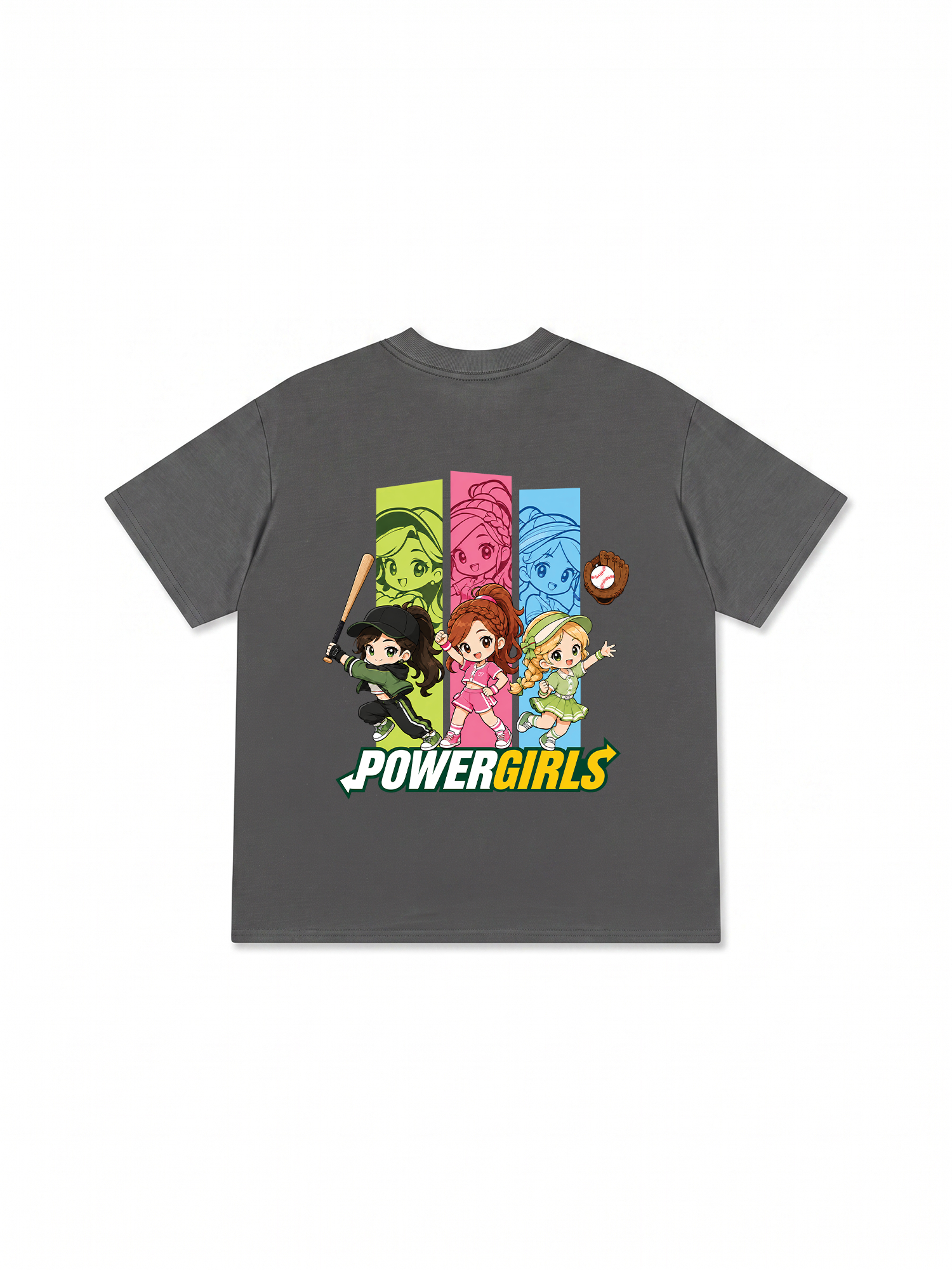 Áo Thun Relaxed Fit Baseball PowerGirl 3