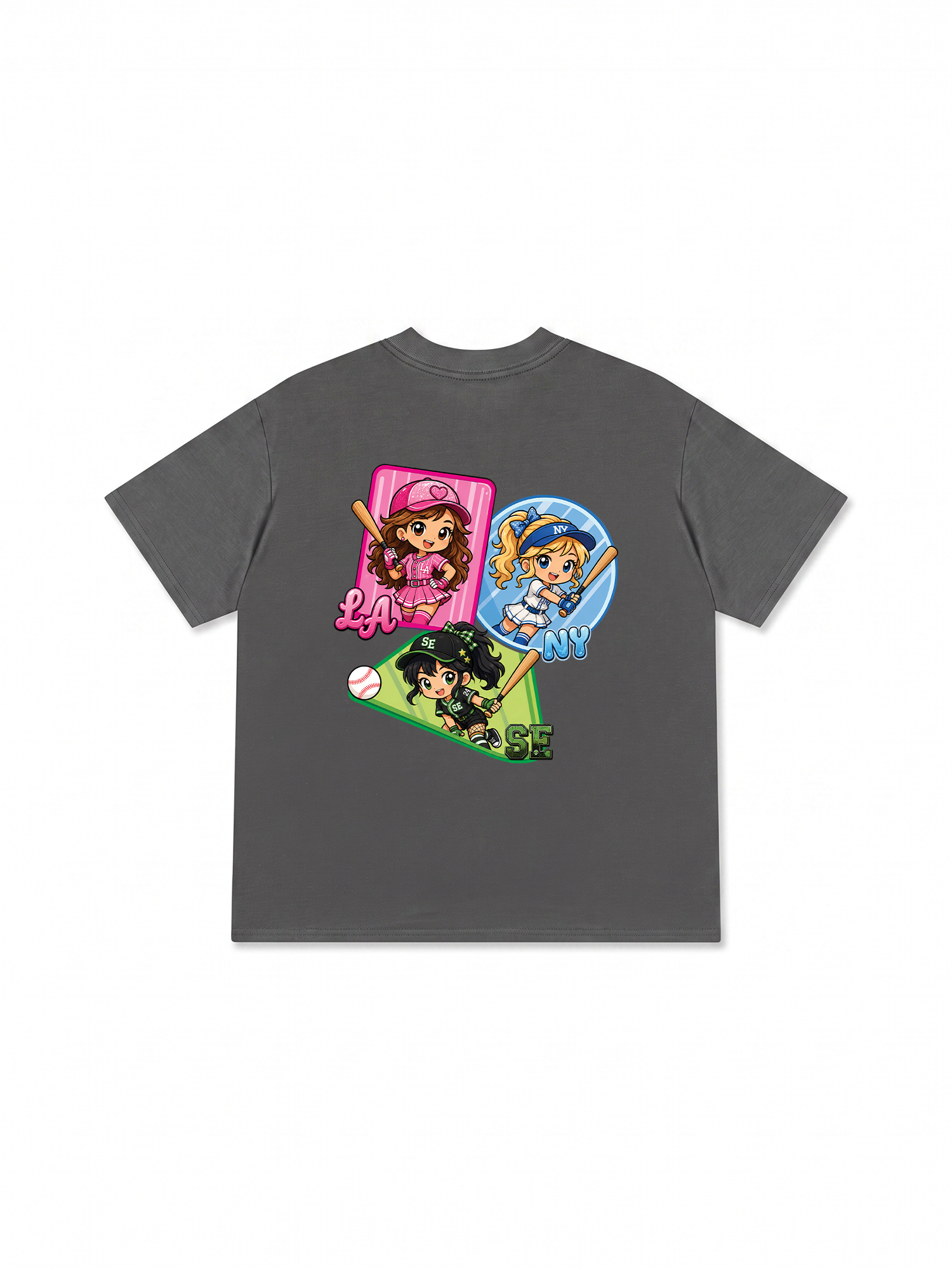 Áo Thun Relaxed Fit Baseball PowerGirl