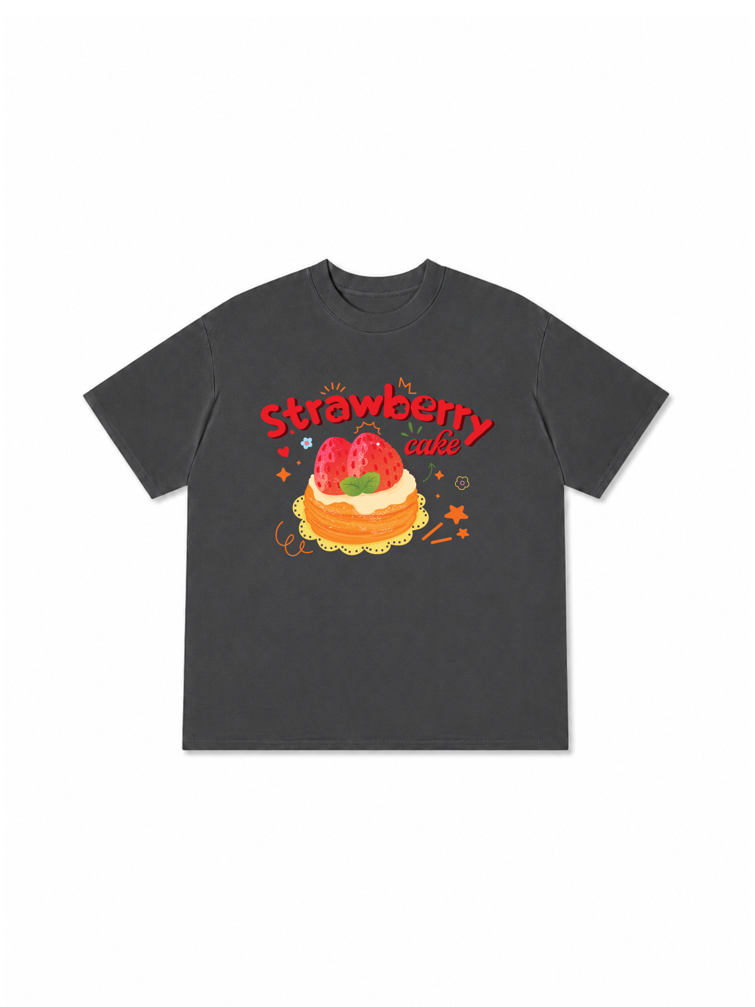 Áo Thun Relaxed Fit Strawberry Cake