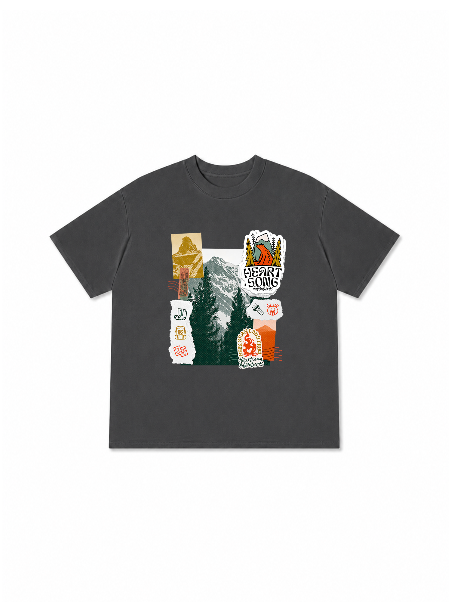 Áo Thun Relaxed Fit Tshirt Adventure Heart Song Adventure