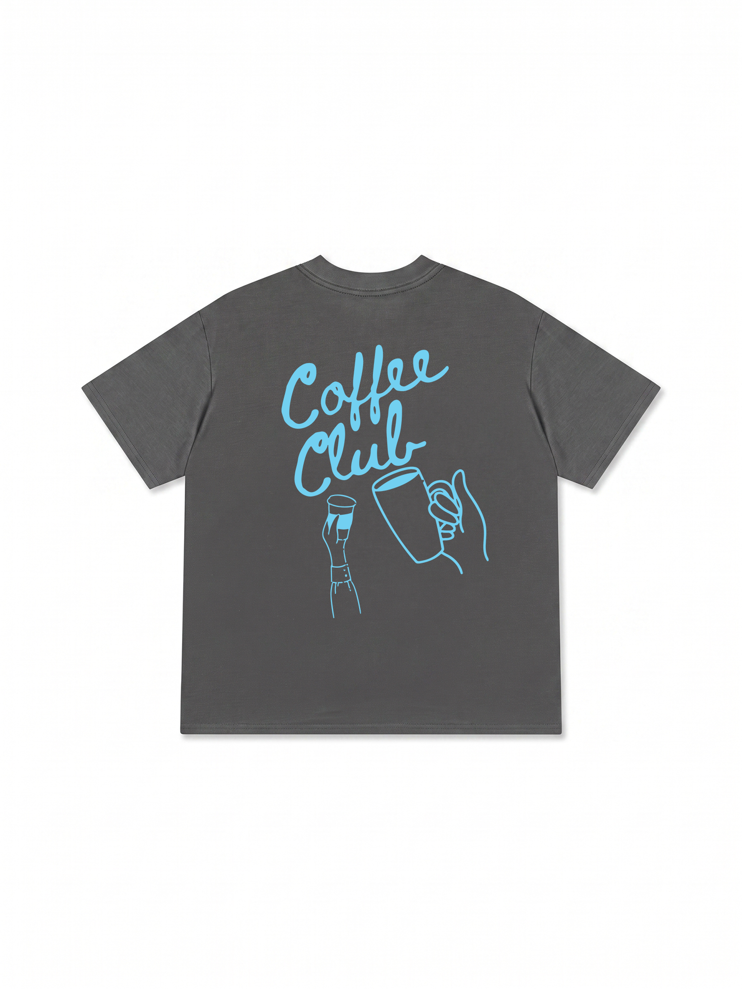 Áo Thun Relaxed Fit Coffee Club Blue
