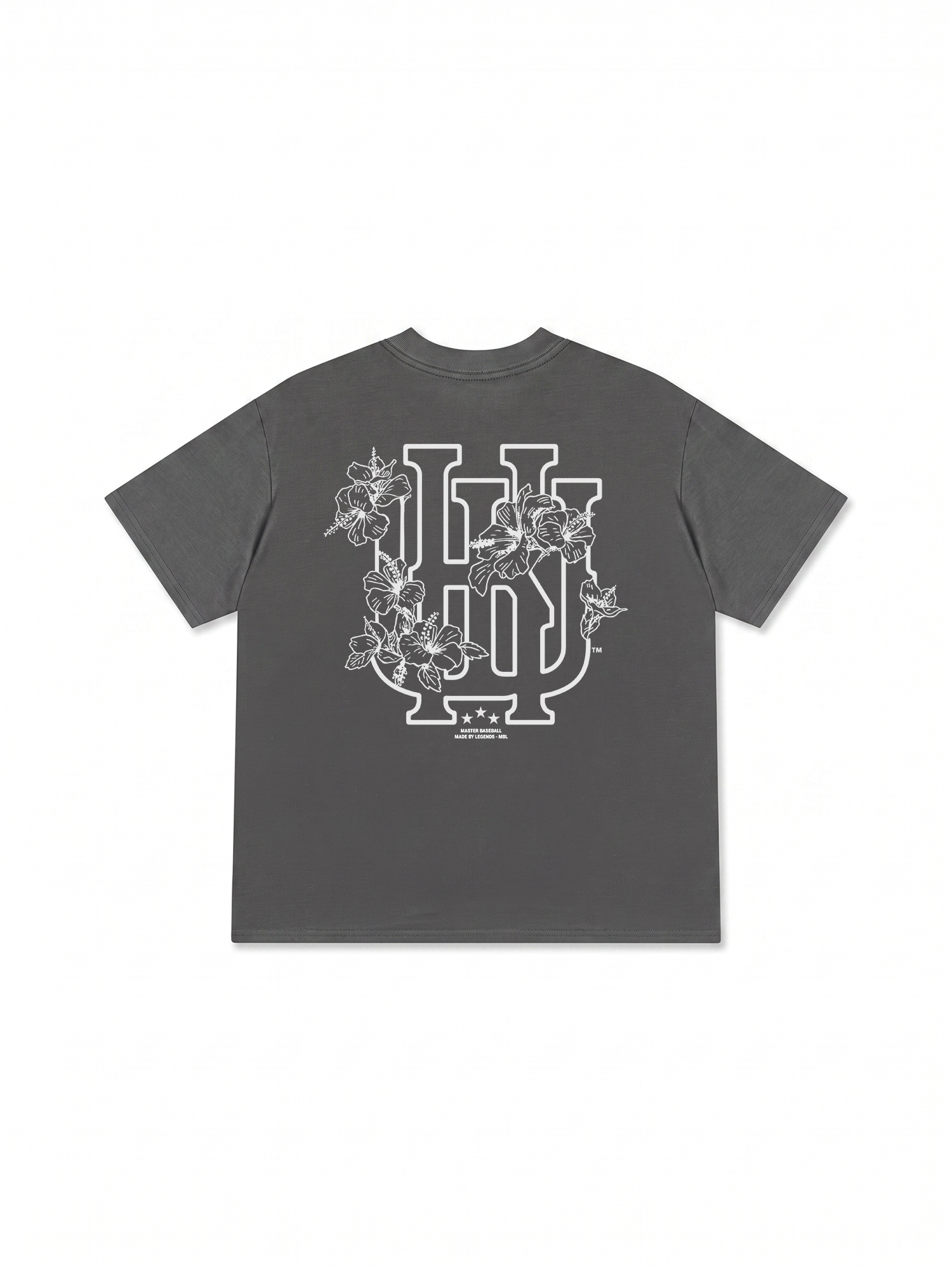 Áo Thun Relaxed Fit Master Baseball Flower Black White