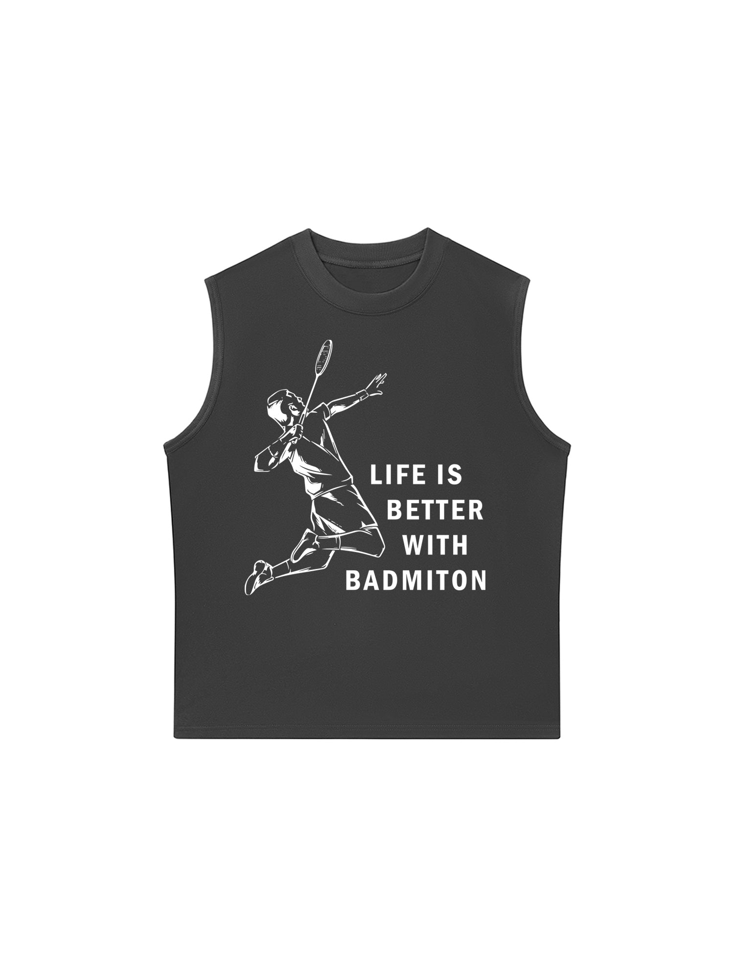Áo Ba Lỗ Relaxed Fit Badminton Life Is Better With Badminton