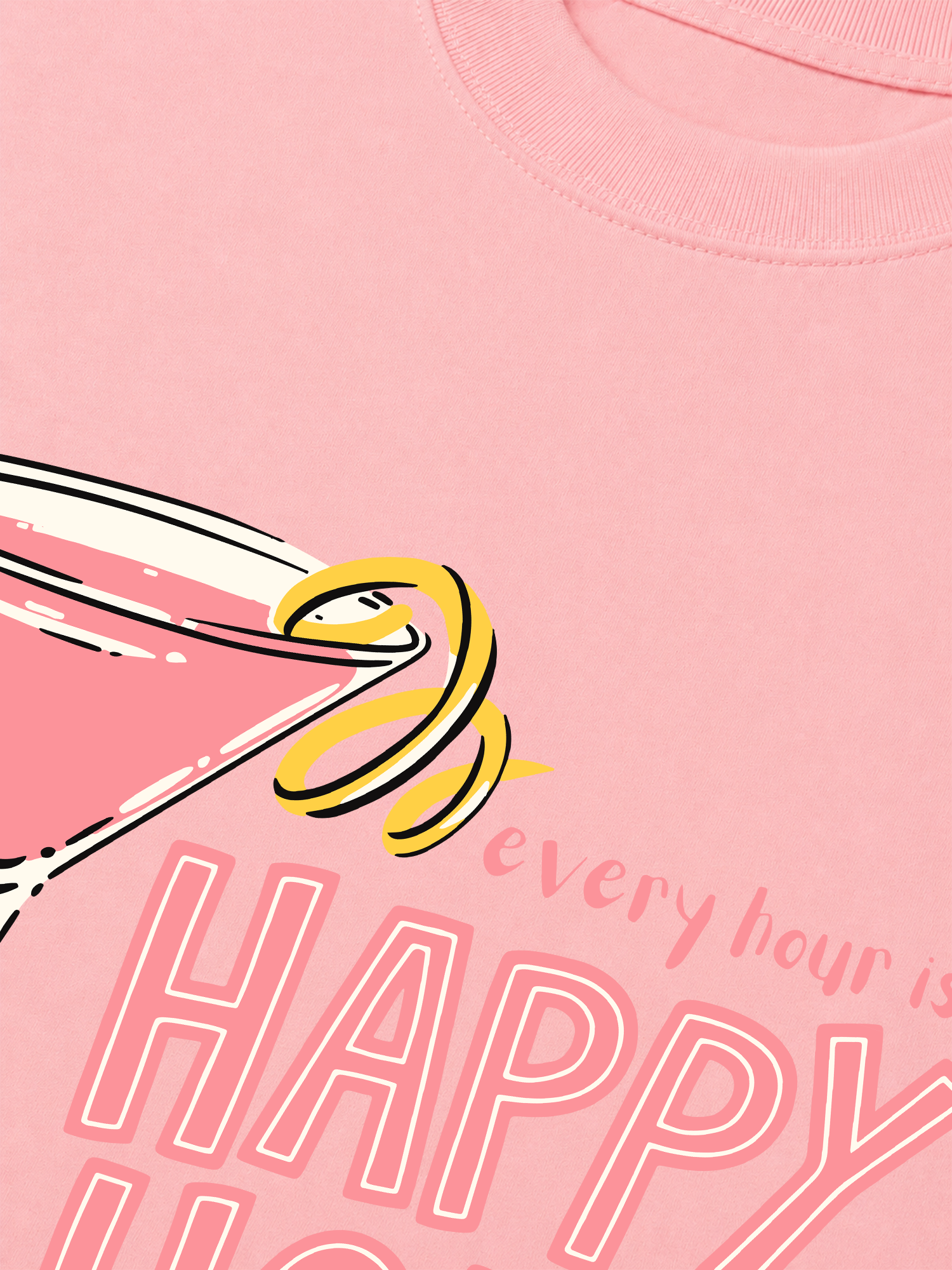 Áo Thun Relaxed Fit Happy Hour
