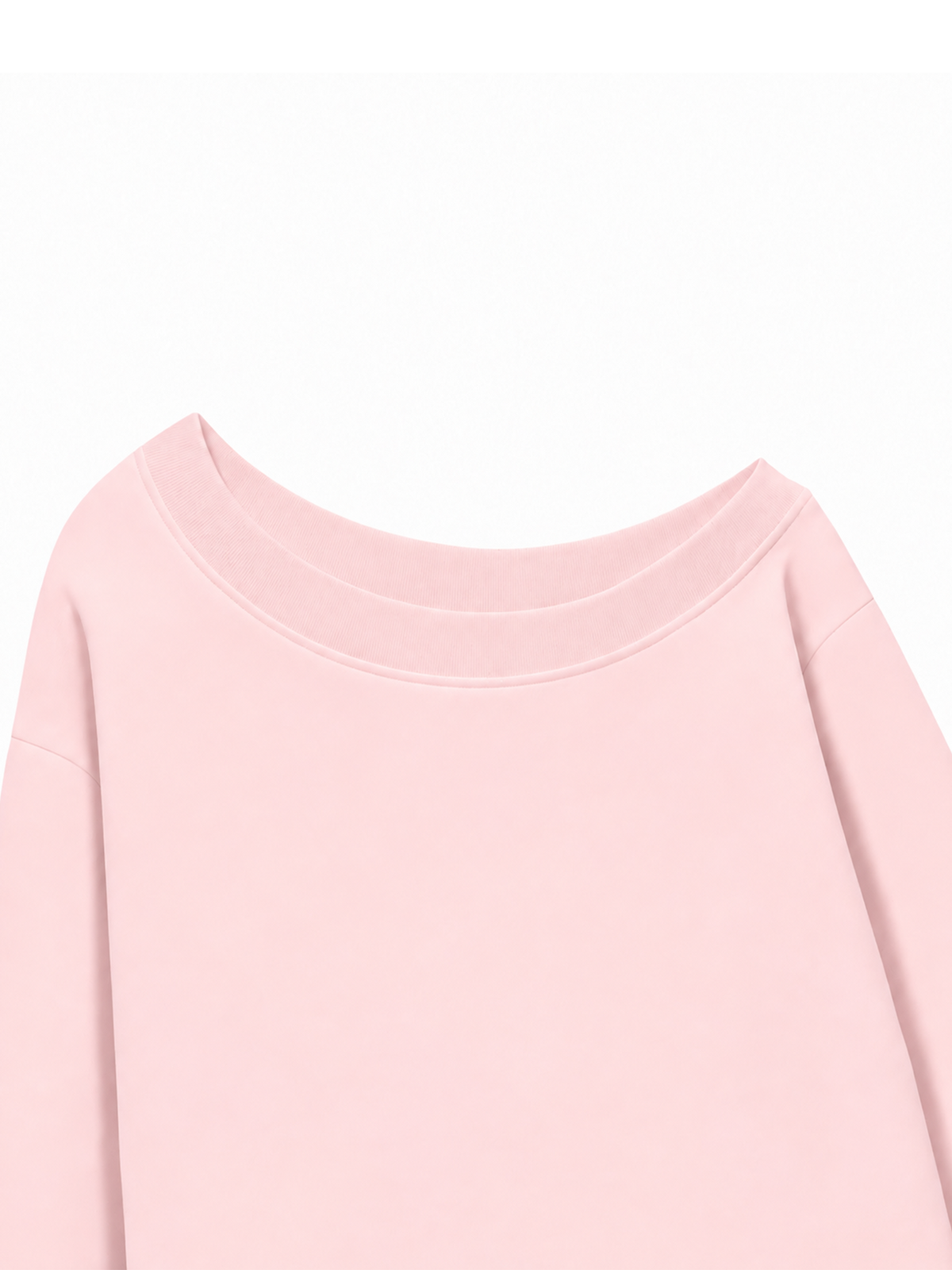 Áo Sweater Lệch Vai Nỉ Hai Da Cotton USA Basic