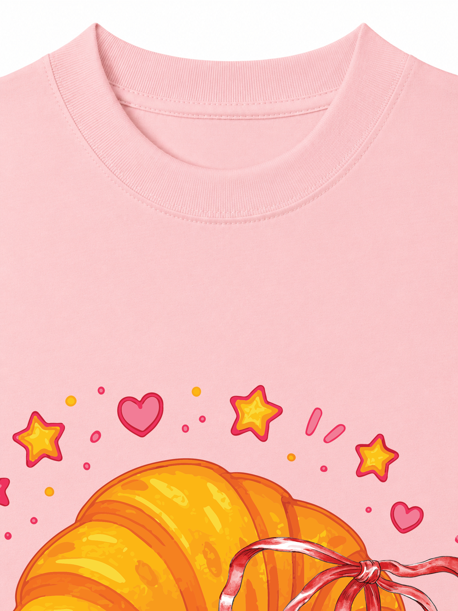 Áo Thun Relaxed Fit Croissant With Ribbon Bow