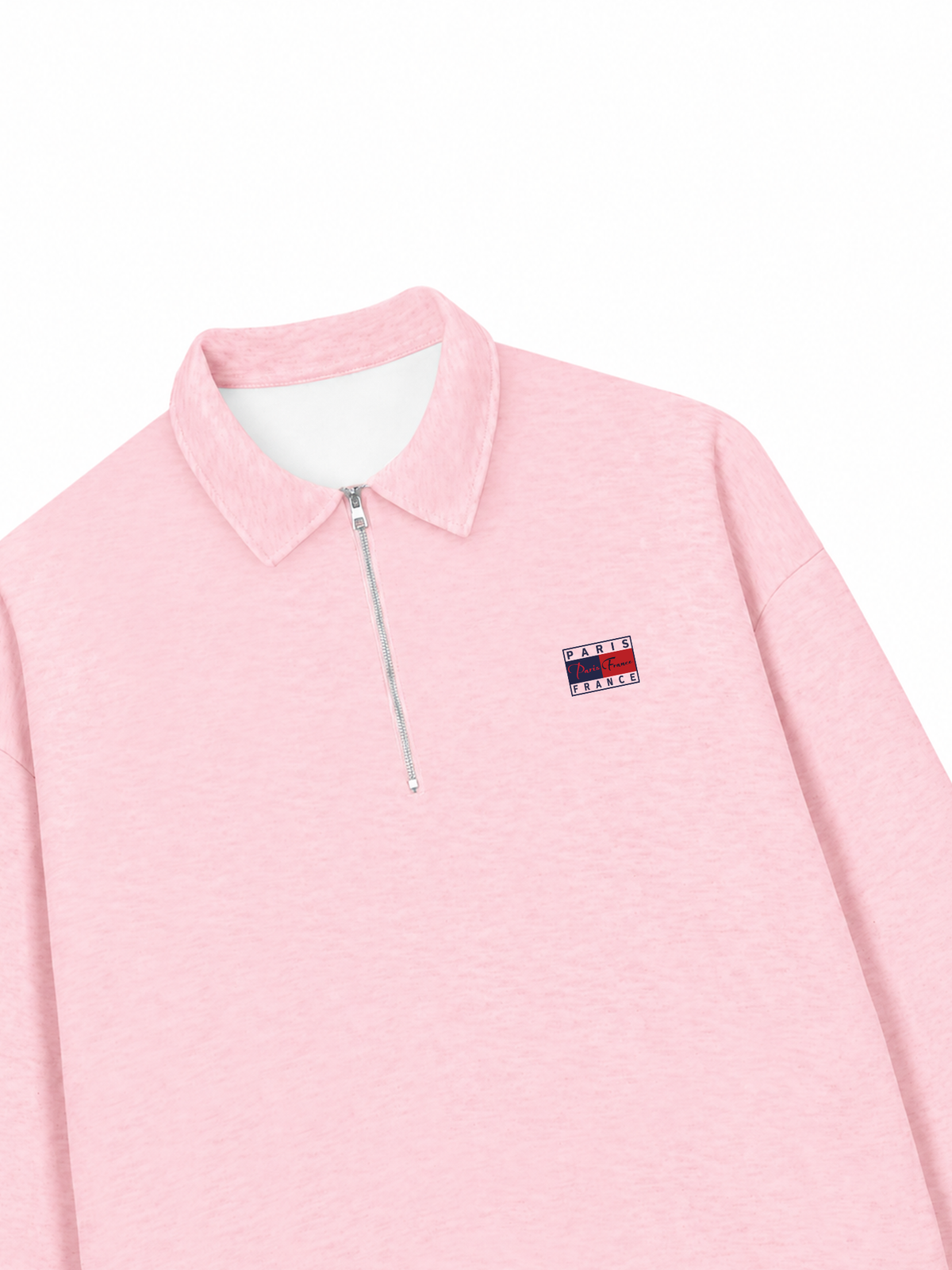 Áo Sweater Polo Nỉ Hai Da Basic Paris France
