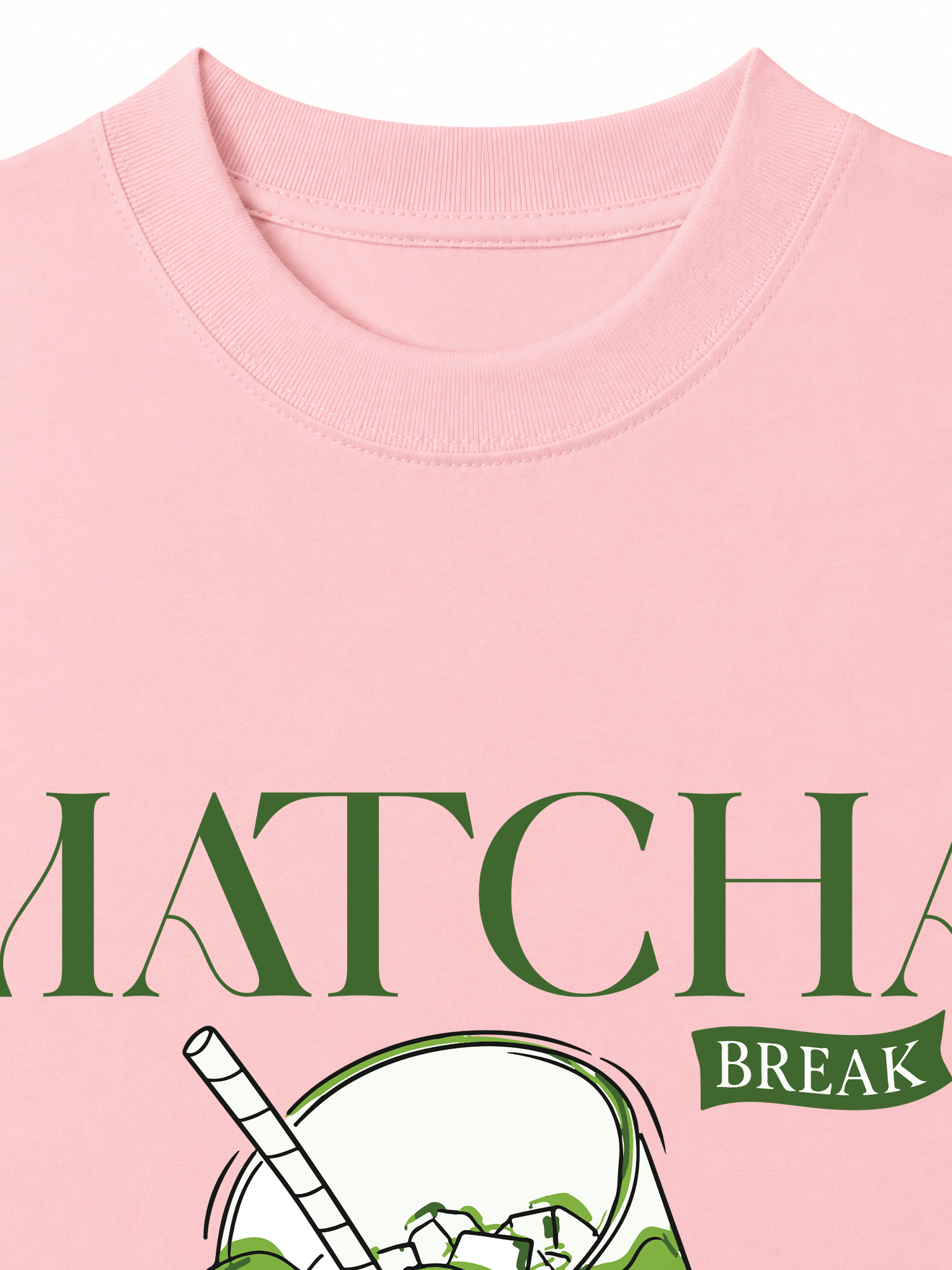 Áo Thun Relaxed Fit Daily Cup Matcha Đá Xay