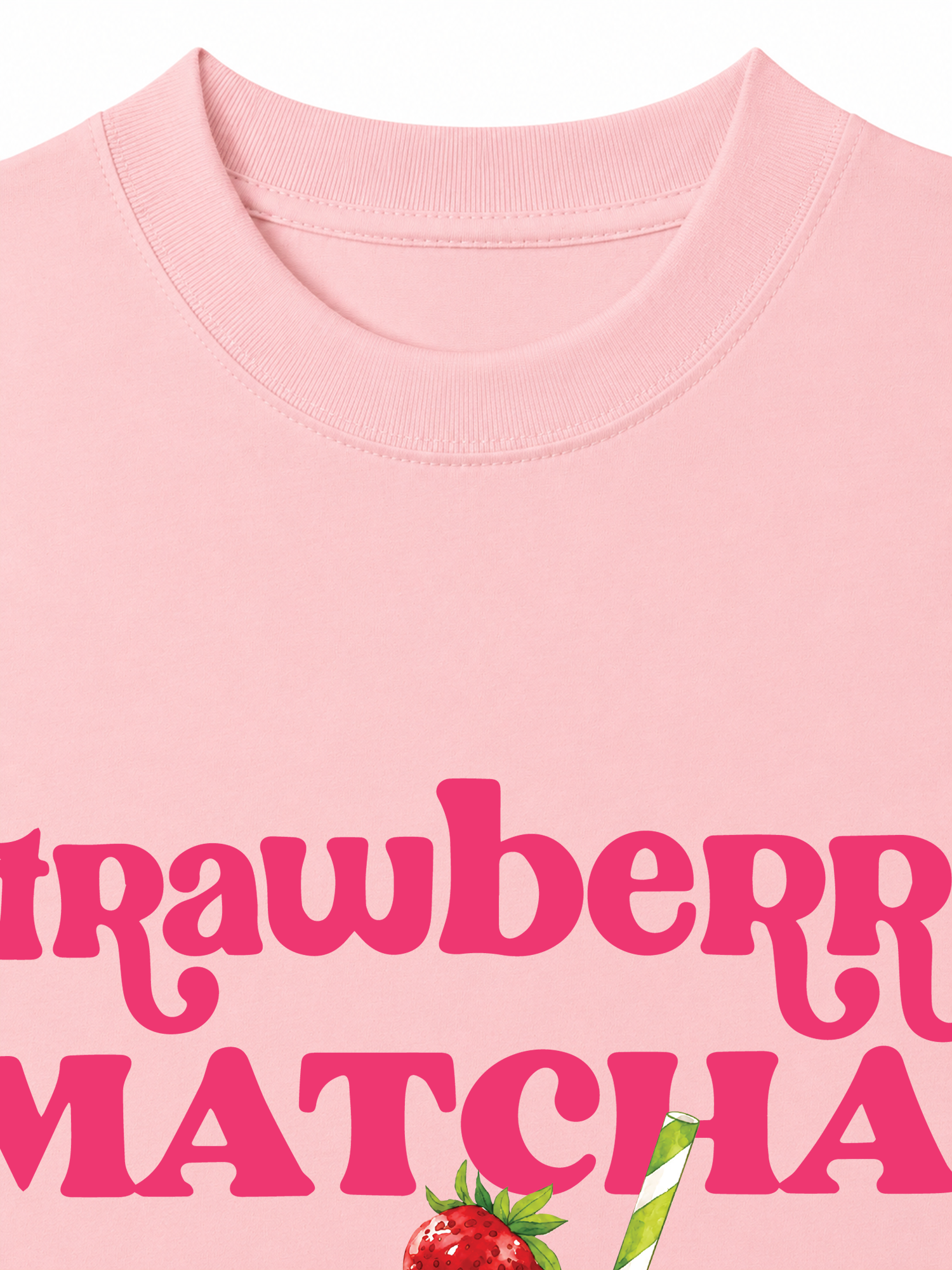 Áo Thun Relaxed Fit Daily Cup Strawberry Matcha