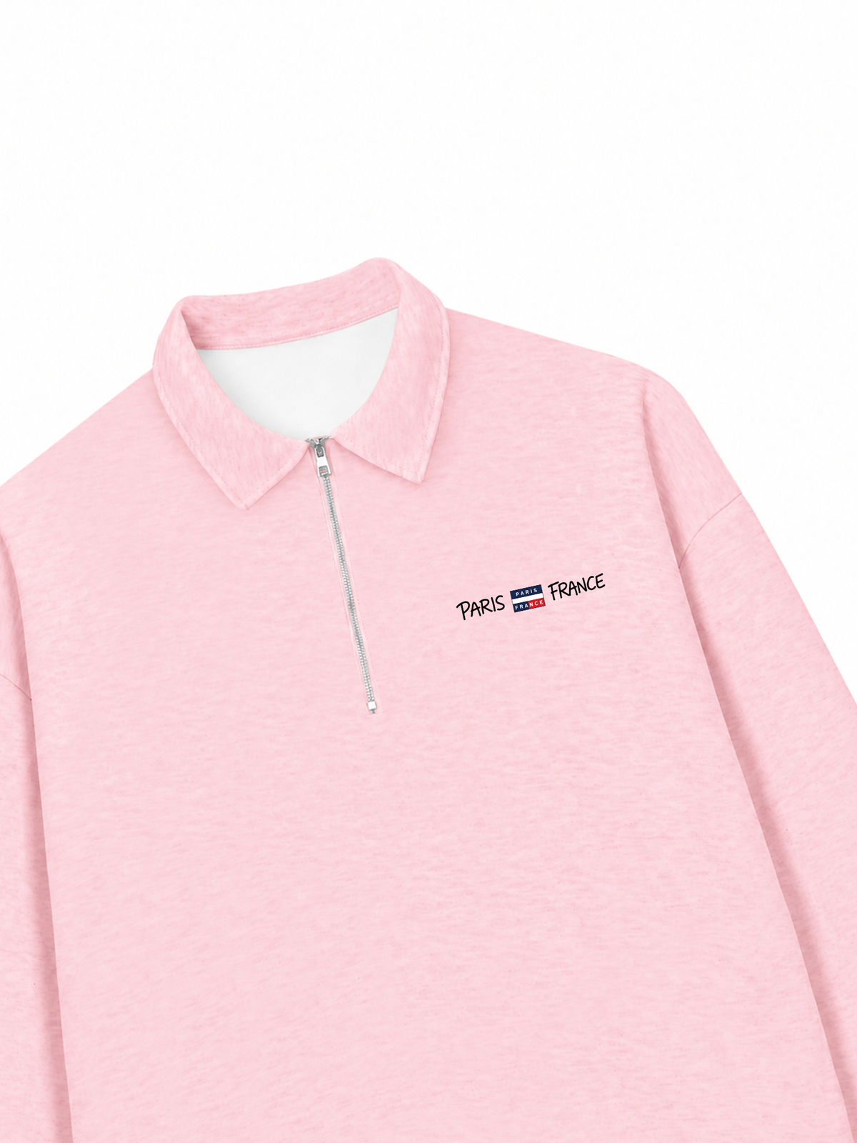 Áo Sweater Polo Nỉ Hai Da Retro Paris France