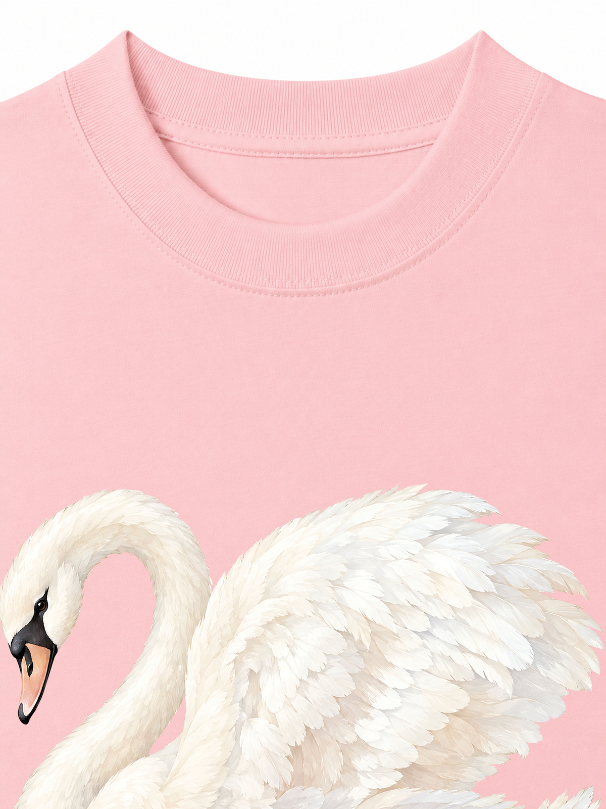 Áo Thun Relaxed Fit White Swan