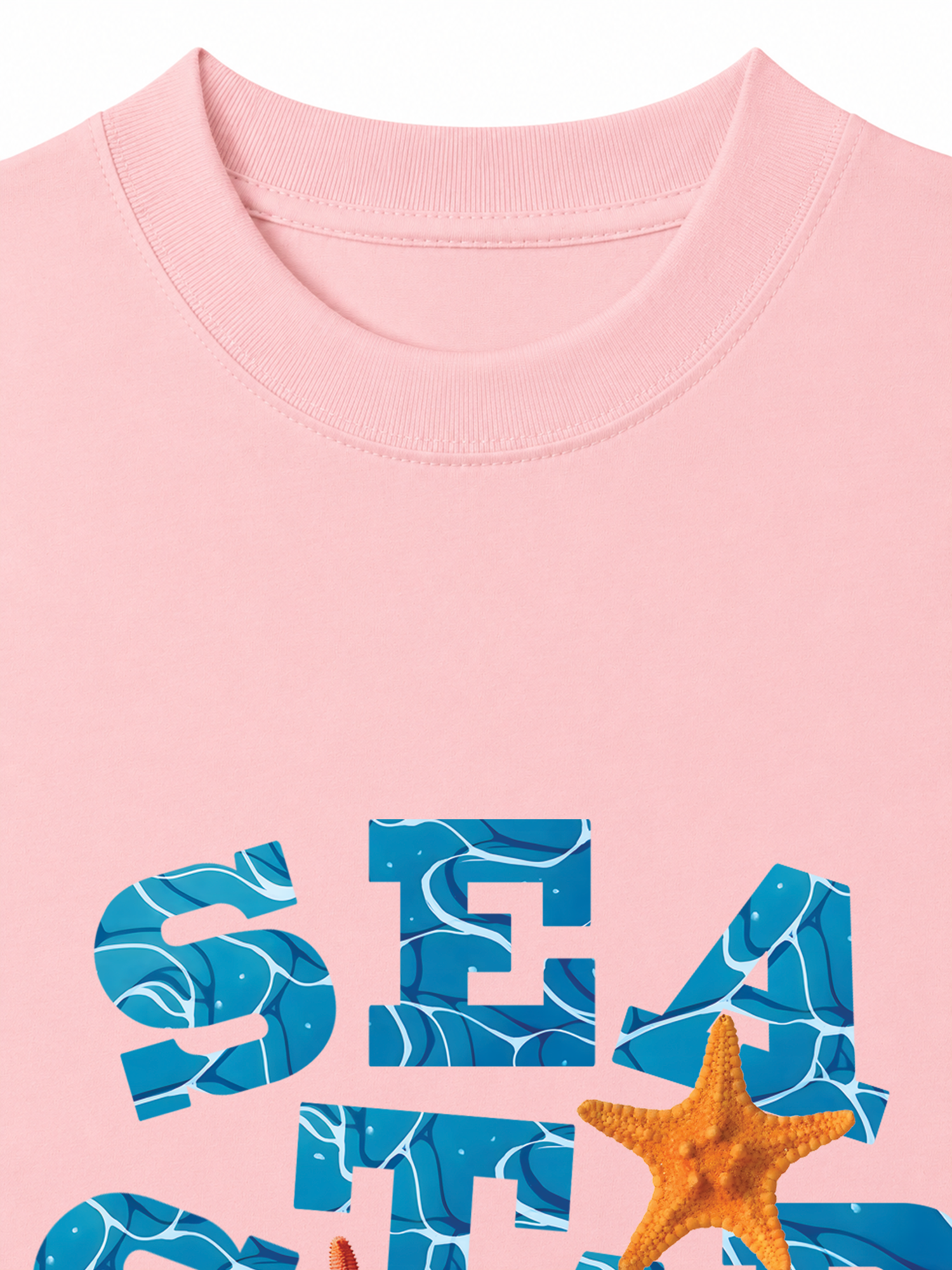 Áo Thun Relaxed Fit Tropical Starfish Parrty Sea Water