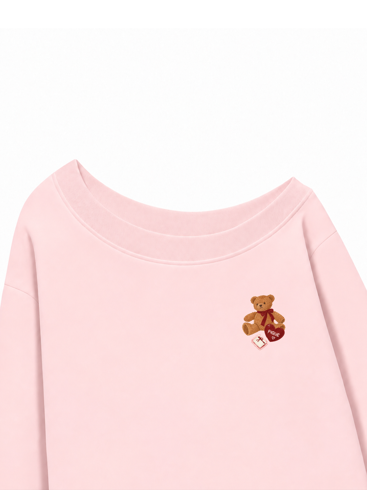 Áo Sweater Lệch Vai Nỉ Hai Da Cutie Teddy