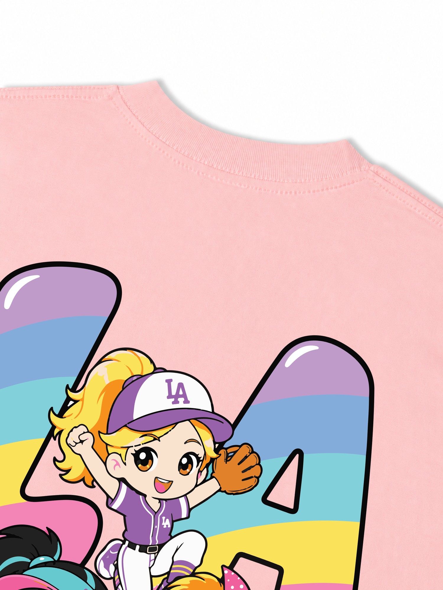 Áo Thun Relaxed Fit Baseball Dream Girls LA