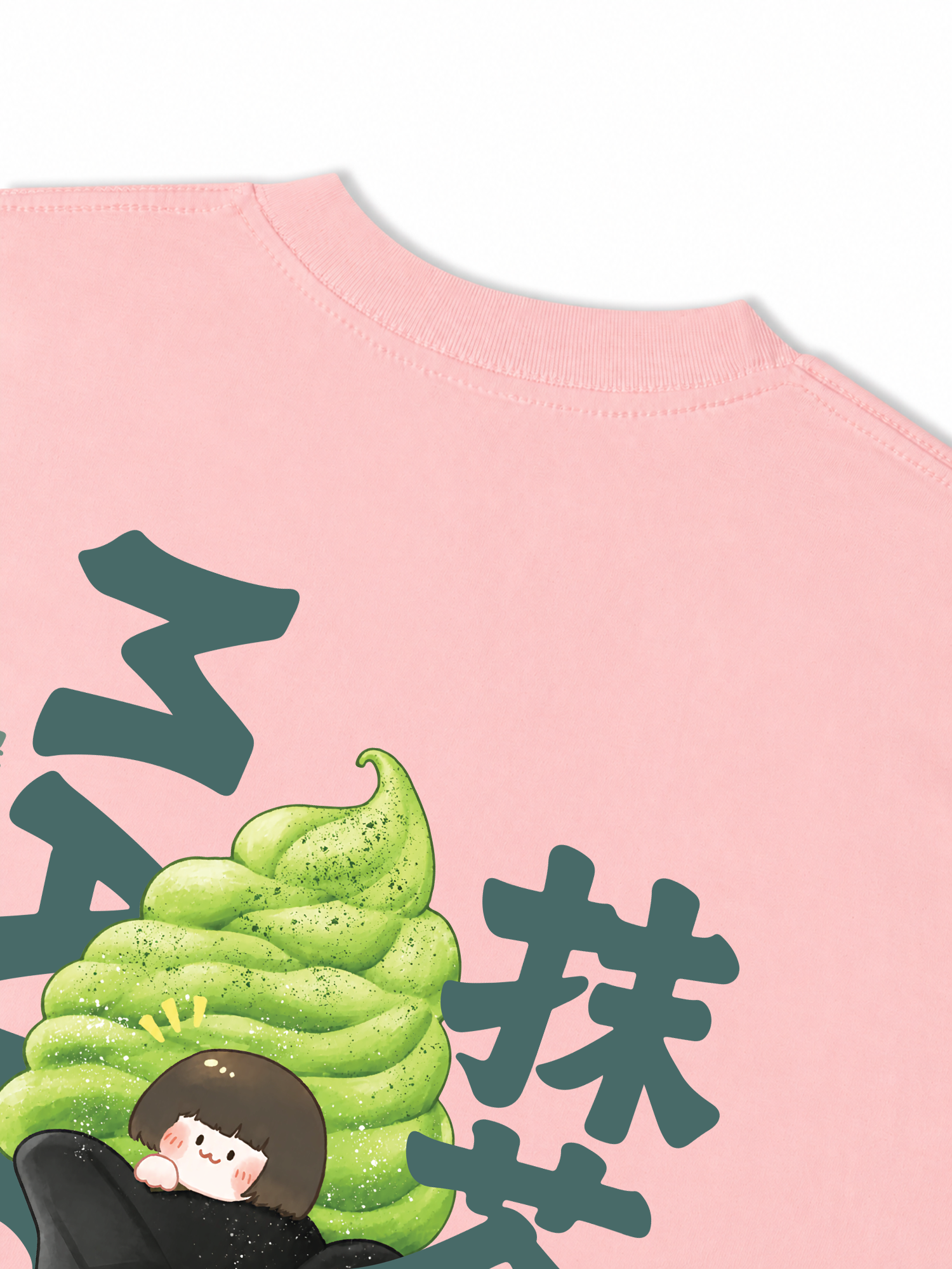 Áo Thun Relaxed Fit Daily Cup Matcha Cream