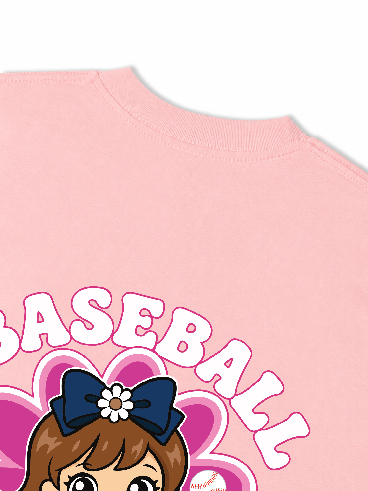 Áo Thun Relaxed Fit Baseball Pink SF