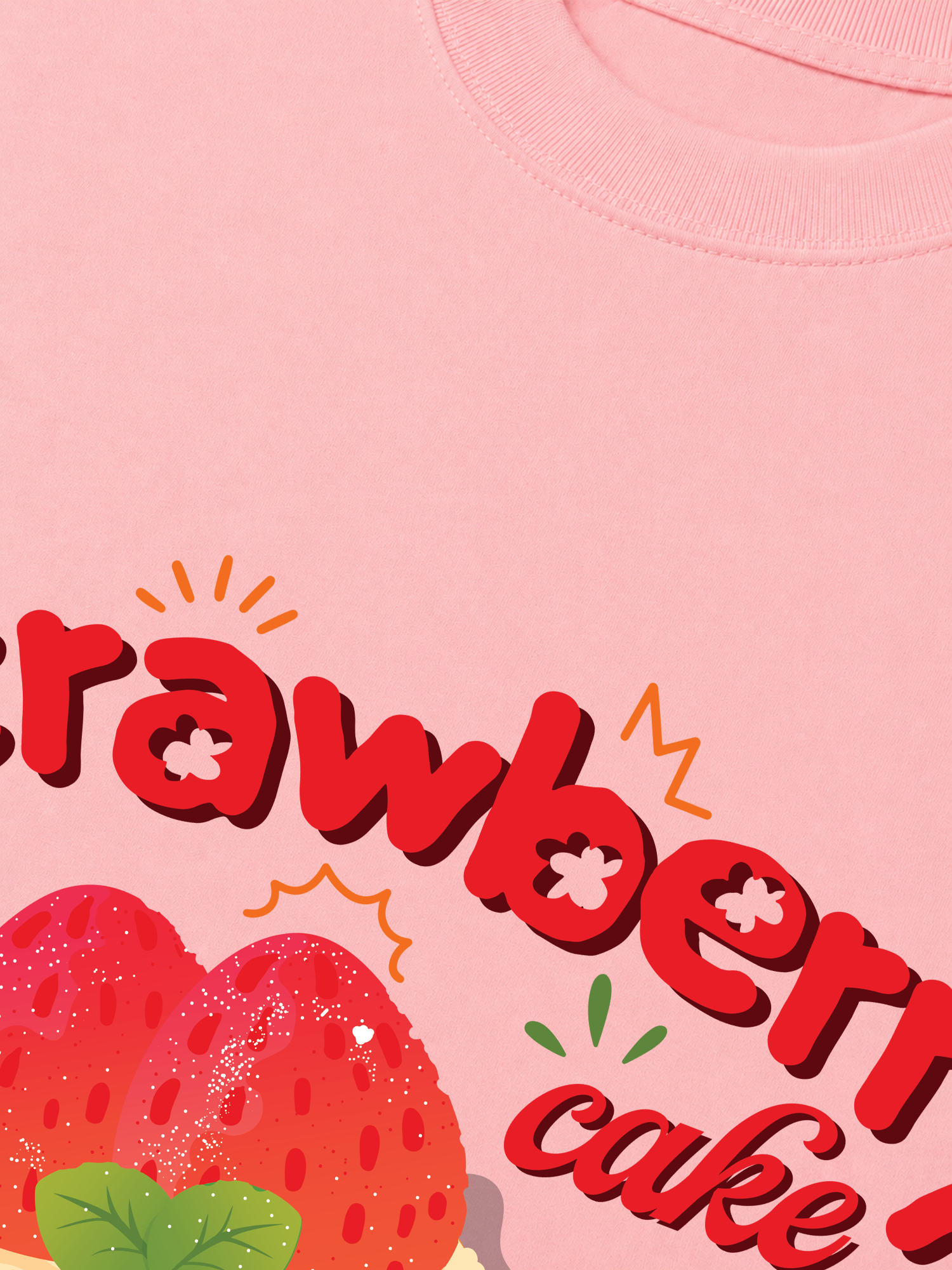 Áo Thun Relaxed Fit Strawberry Cake