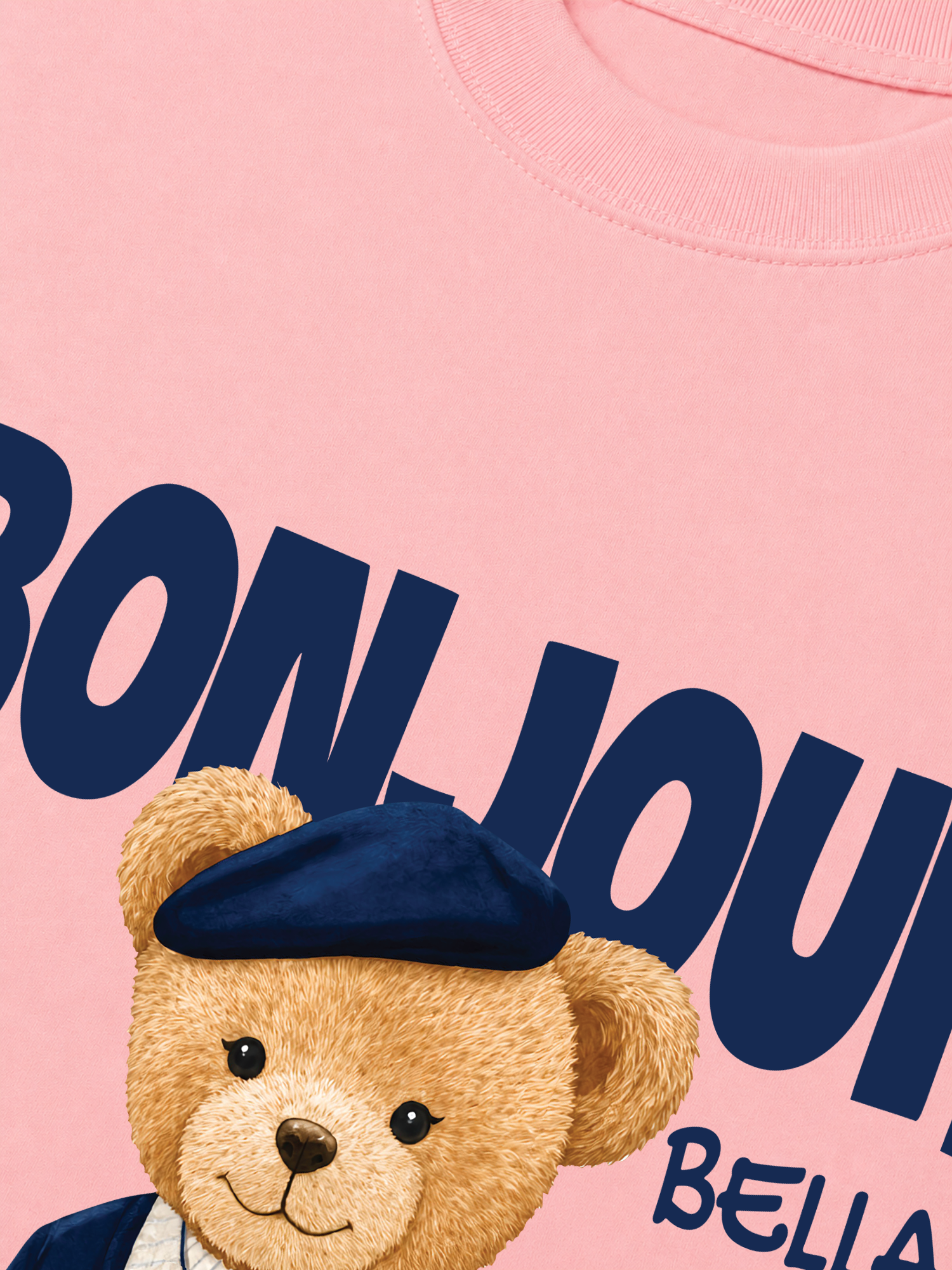Áo Thun Relaxed Fit Bear Town Bonjour Bella