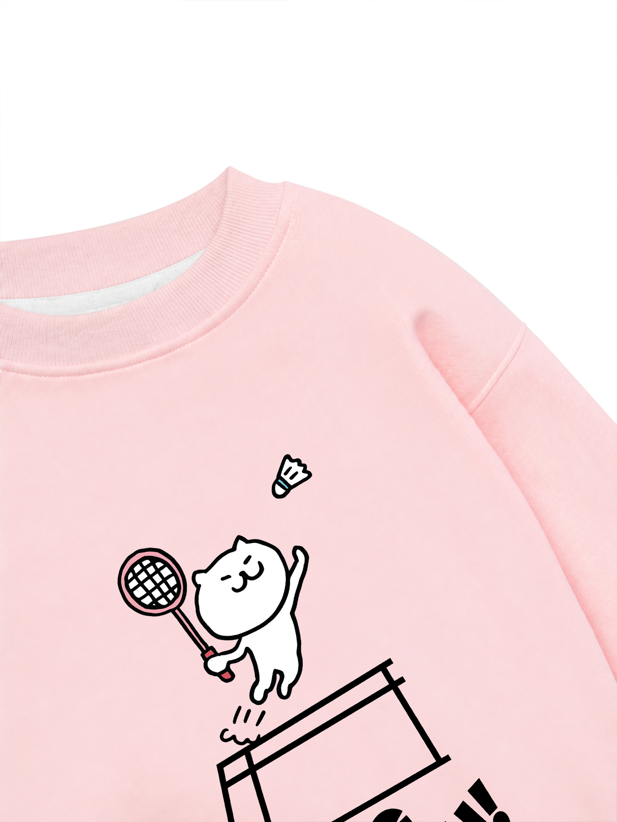 Áo Sweater Nỉ Hai Da Badminton Jumping Smash