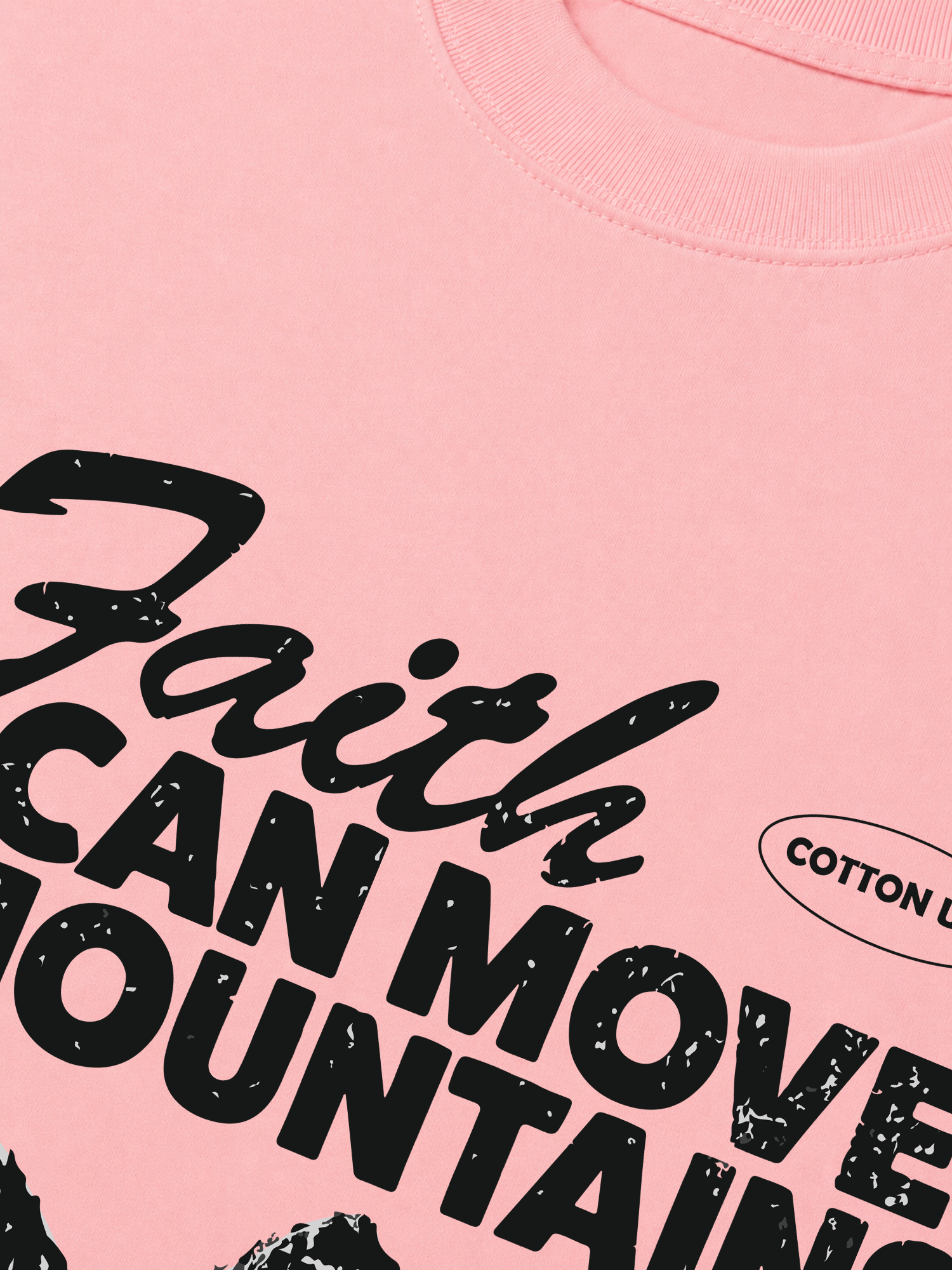 Áo Thun Relaxed Fit Adventure Faith Can Move Mountains
