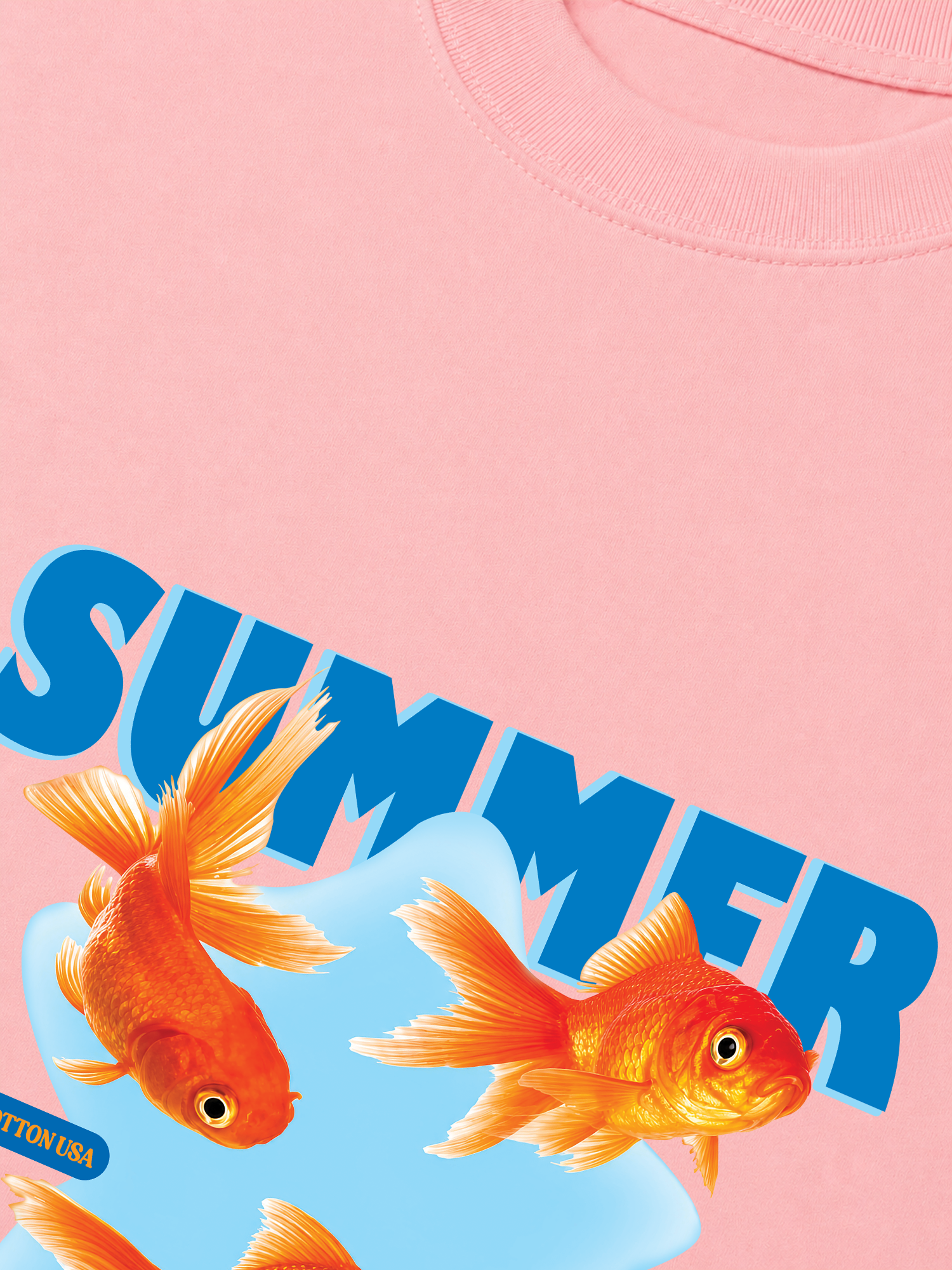 Áo Thun Relaxed Fit Tshirt Tshirt Tropical Summer Goldfish