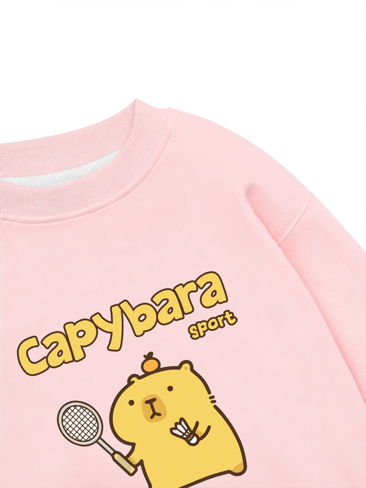 Áo Sweater Nỉ Hai Da Badminton Capybara Sport