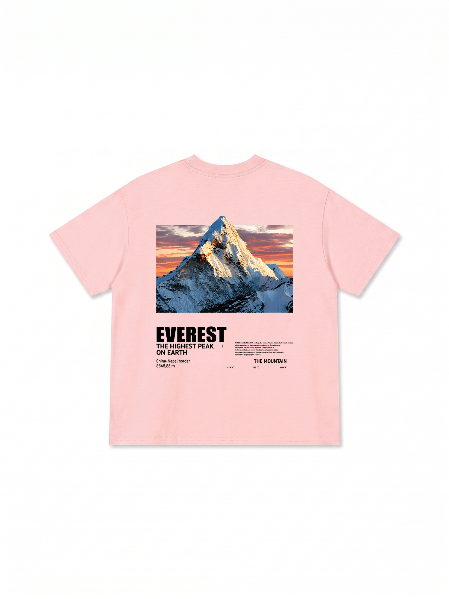 Áo Thun Relaxed Fit Adventure Everest The Highest Peak On Earth