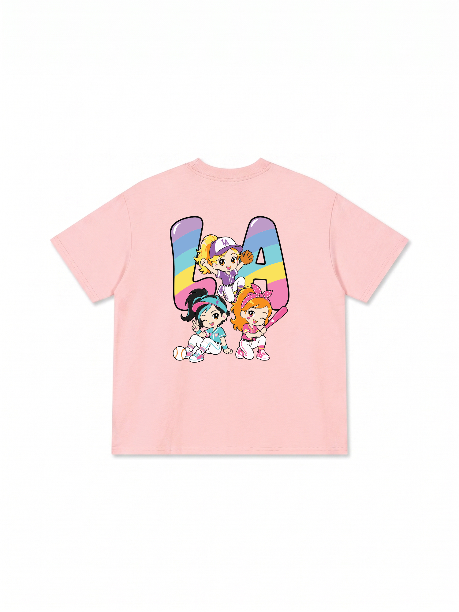 Áo Thun Relaxed Fit Baseball Dream Girls LA