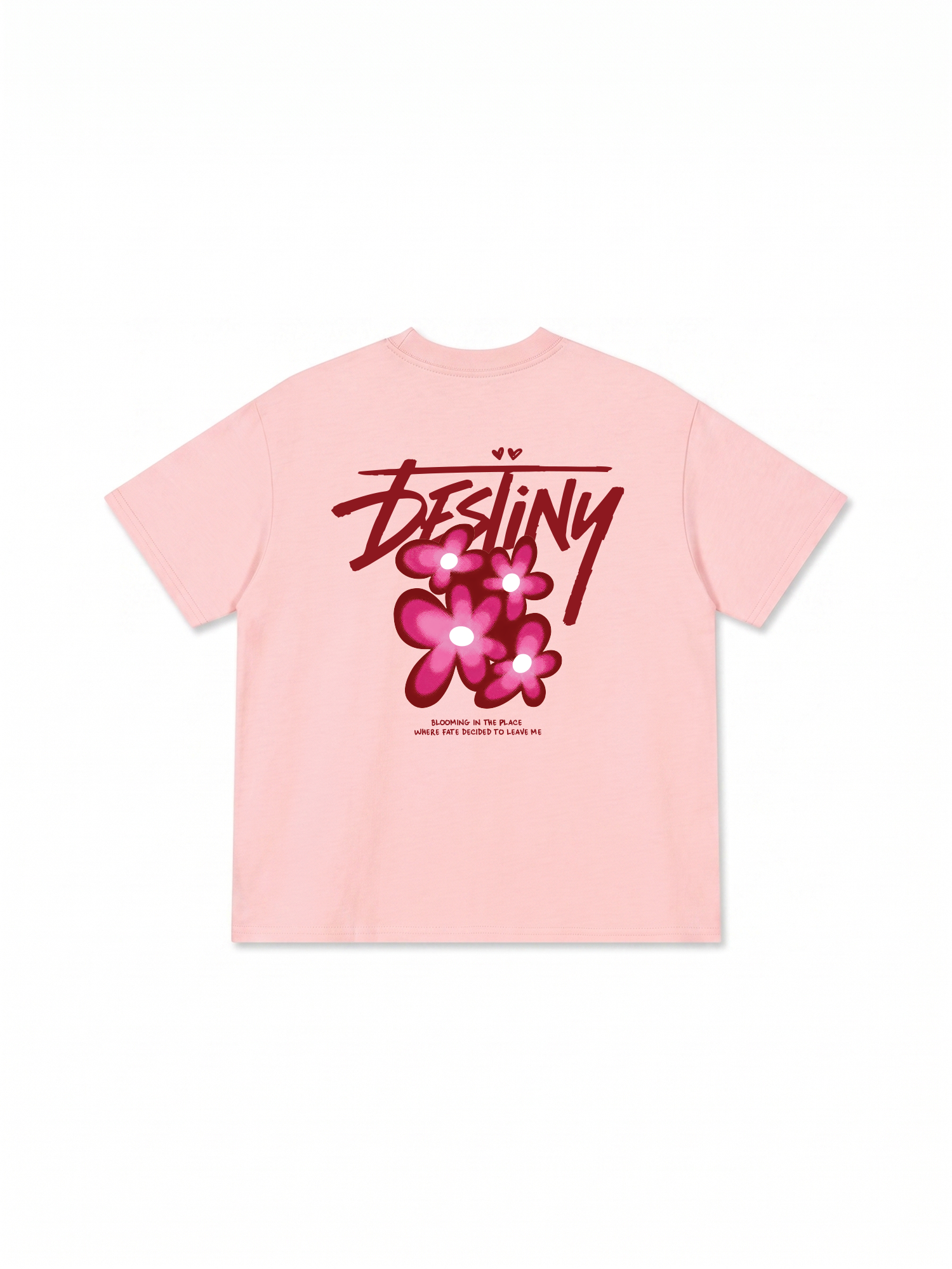 Áo Thun Relaxed Fit Destiny Pink Flower