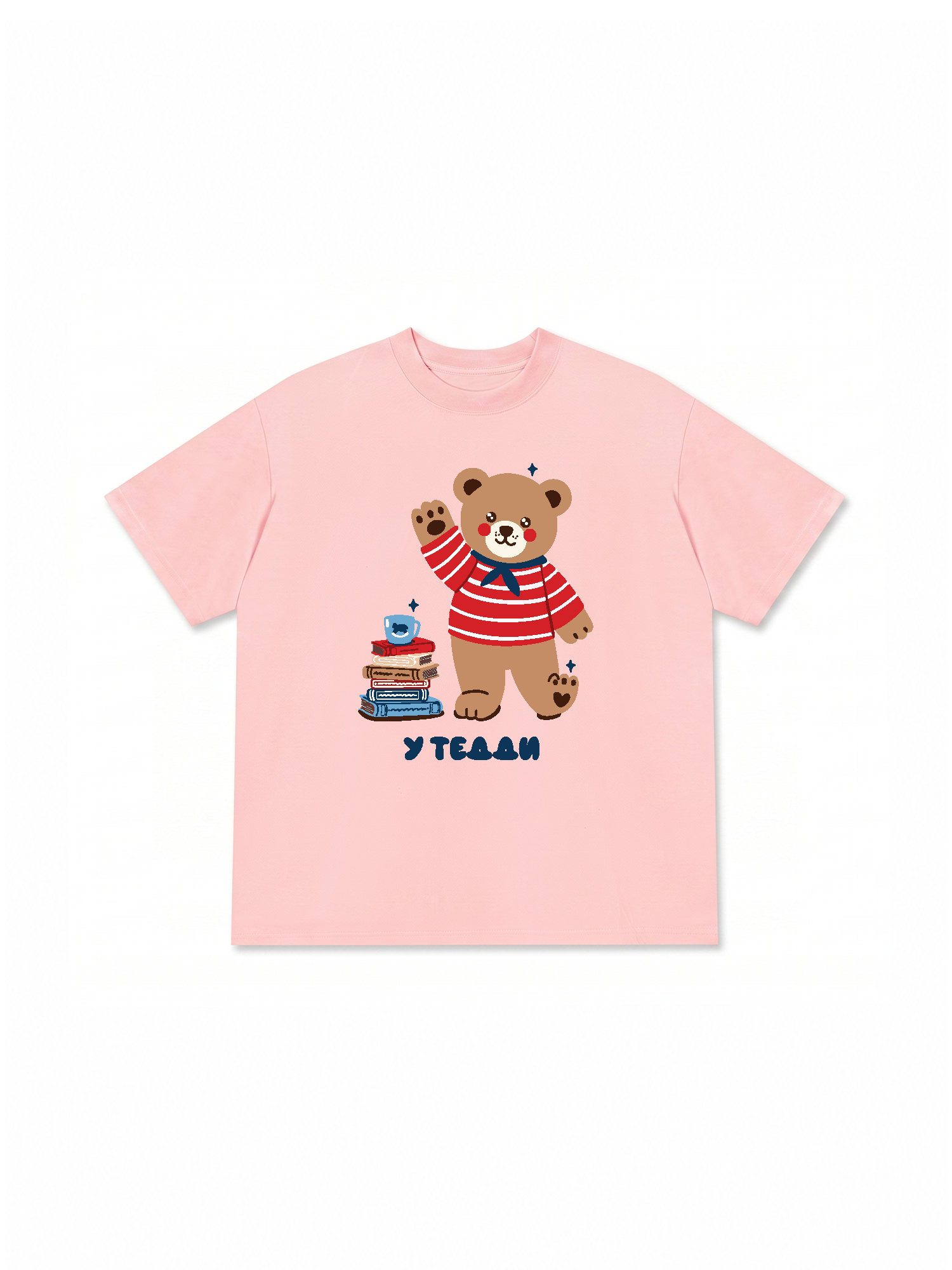 Áo Thun Relaxed Fit Bear Town Bear With Books