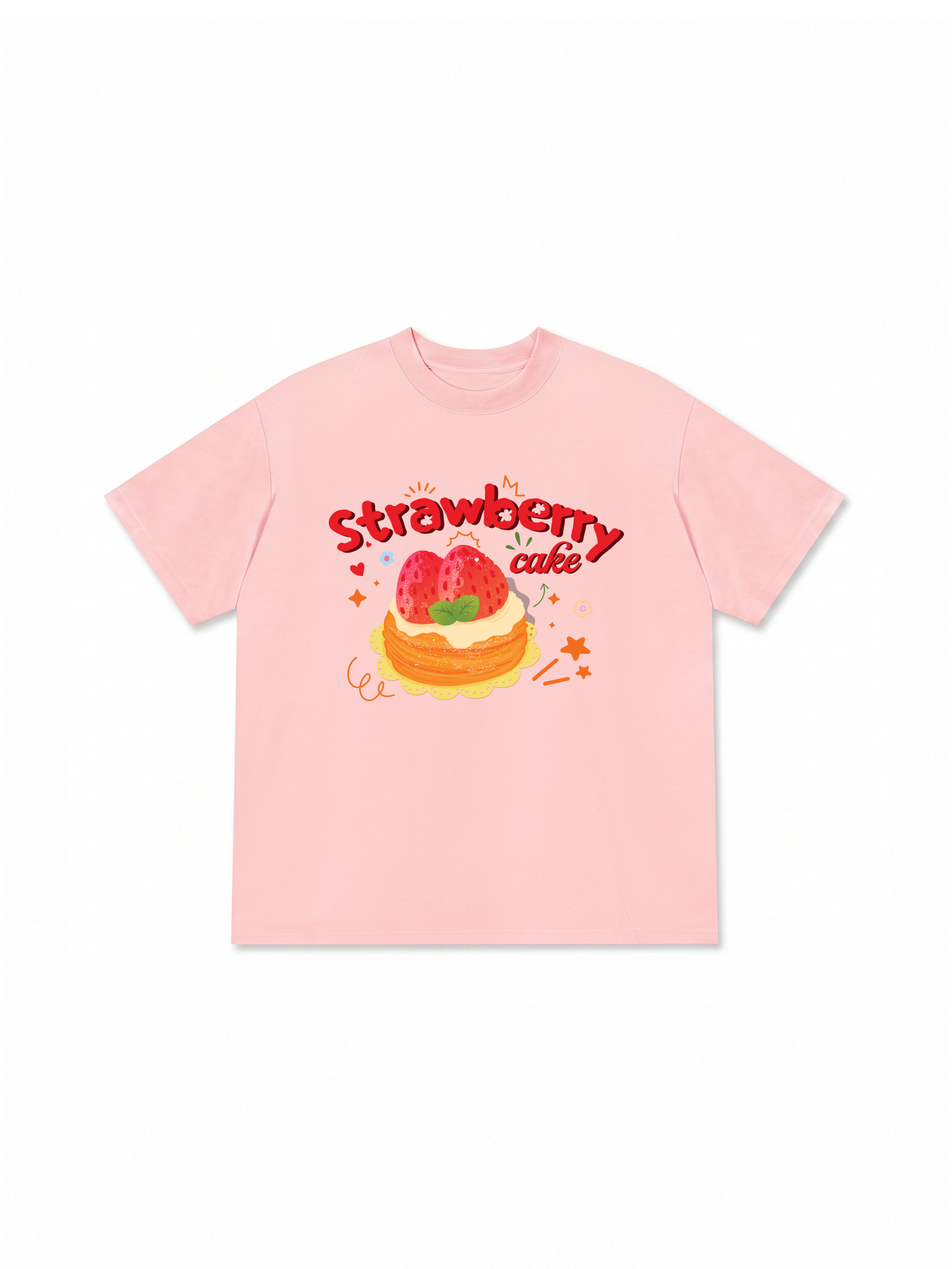 Áo Thun Relaxed Fit Strawberry Cake